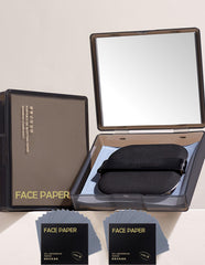 Okerker papier absorbant charbon bambou, absorption rapide de l’huile pour un teint mat