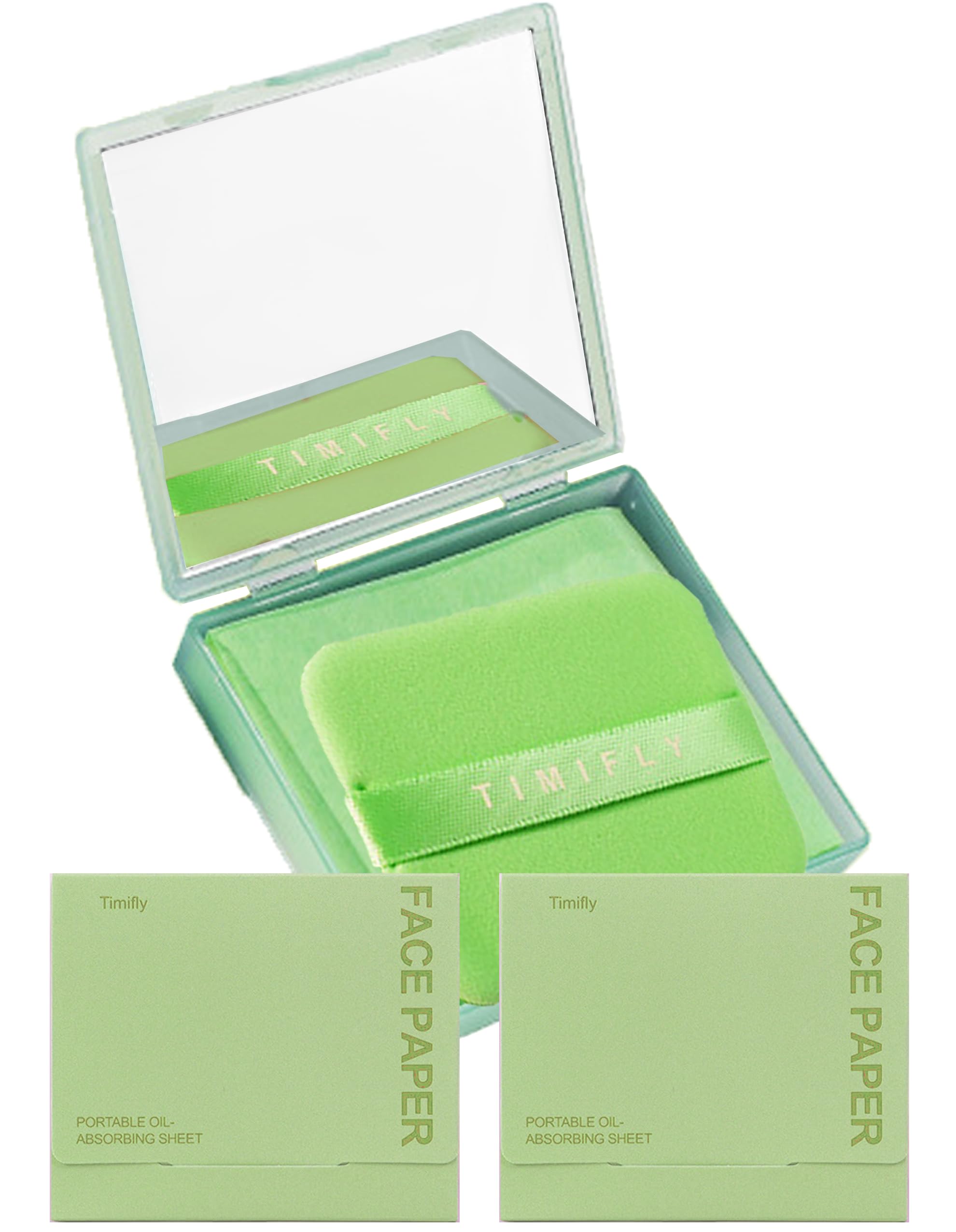 Okerker papier blotting avec miroir intégré pour des retouches rapides dans votre routine.