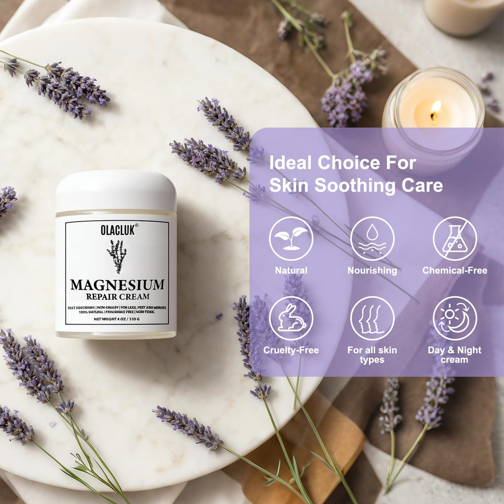 OLACLUK Neuropathy Cream packaging highlights soothing formula.