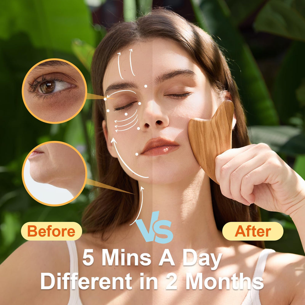 Olaemuo Gua Sha simple à utiliser avec huile – routine soin rapide.