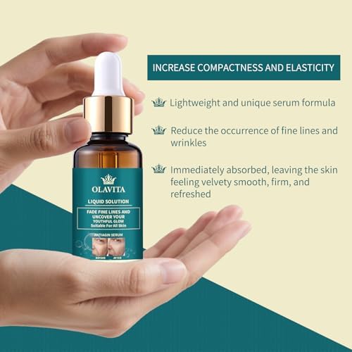 OLAVITA Sérum visage : application rapide pour une peau veloutée et rafraîchie.