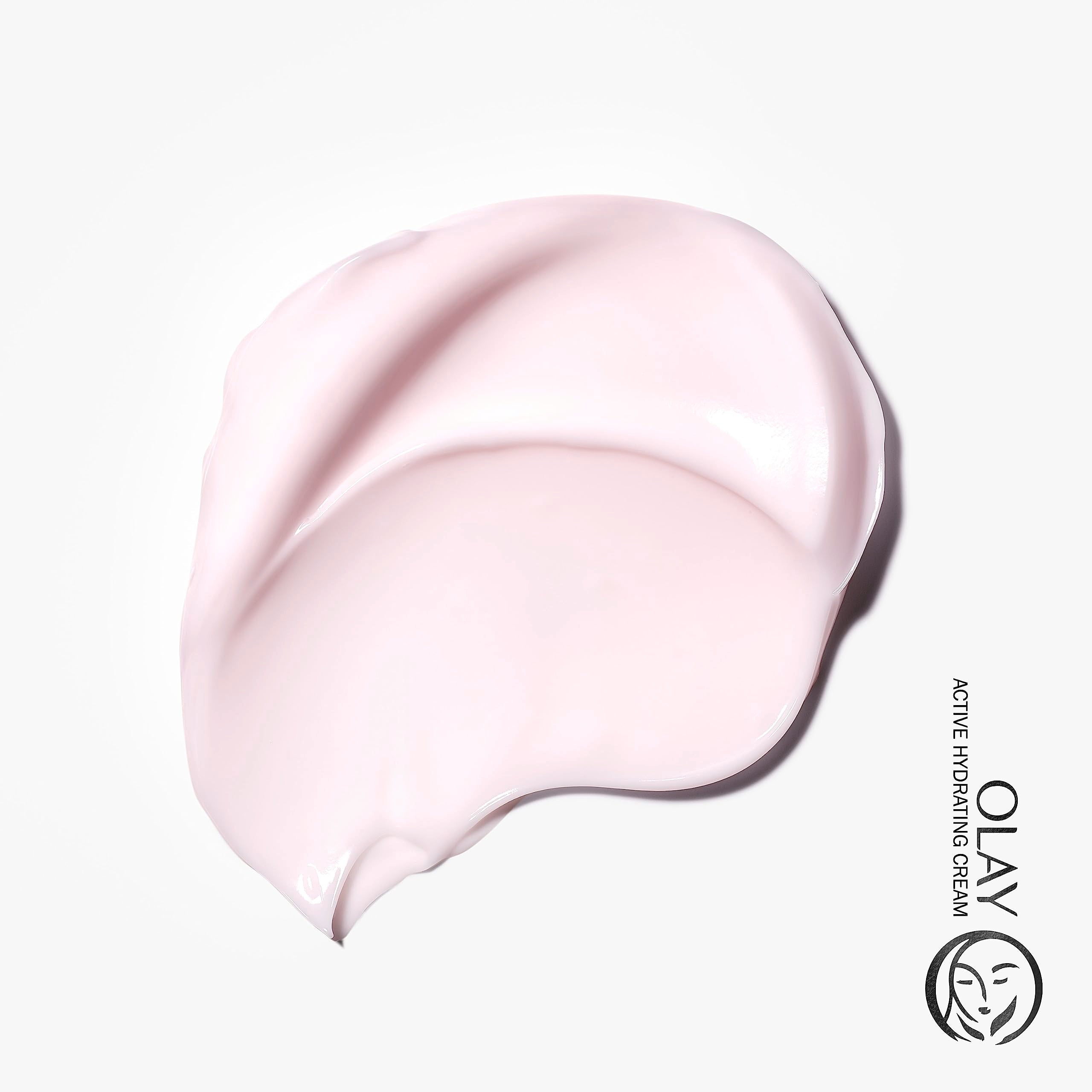 Olay Active Hydrating Cream on moisturized skin suggesting 48-hour hydration