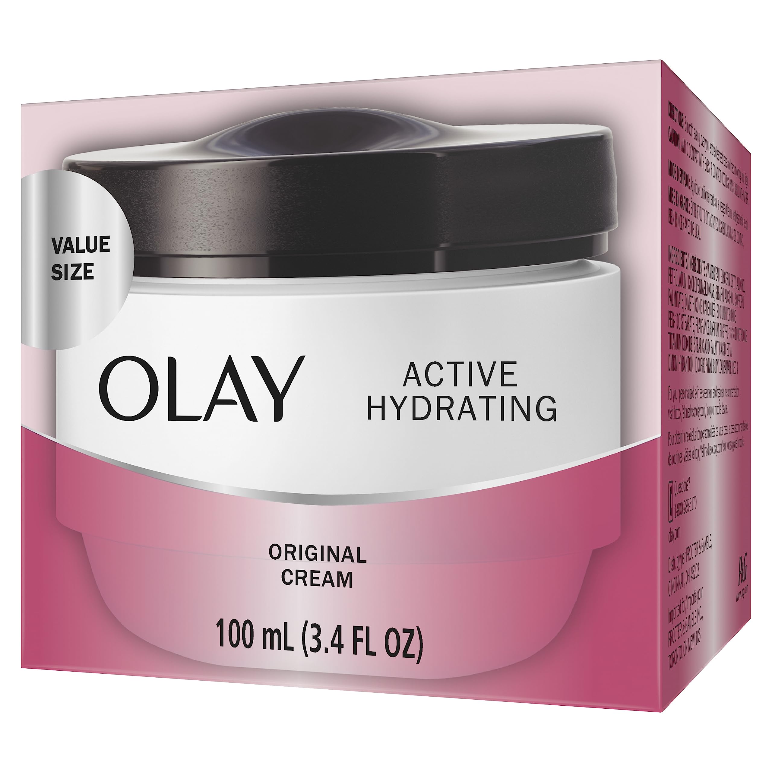 Olay Active Hydrating Cream texture closeup reveals creamy non-greasy finish