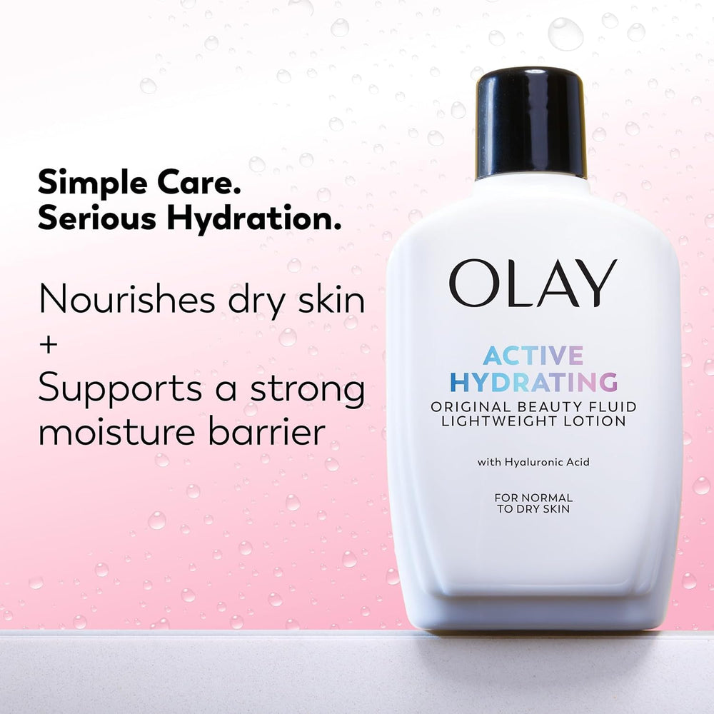 OLAY Active Hydrating Fluid Lotion Original – peau douce après l application.