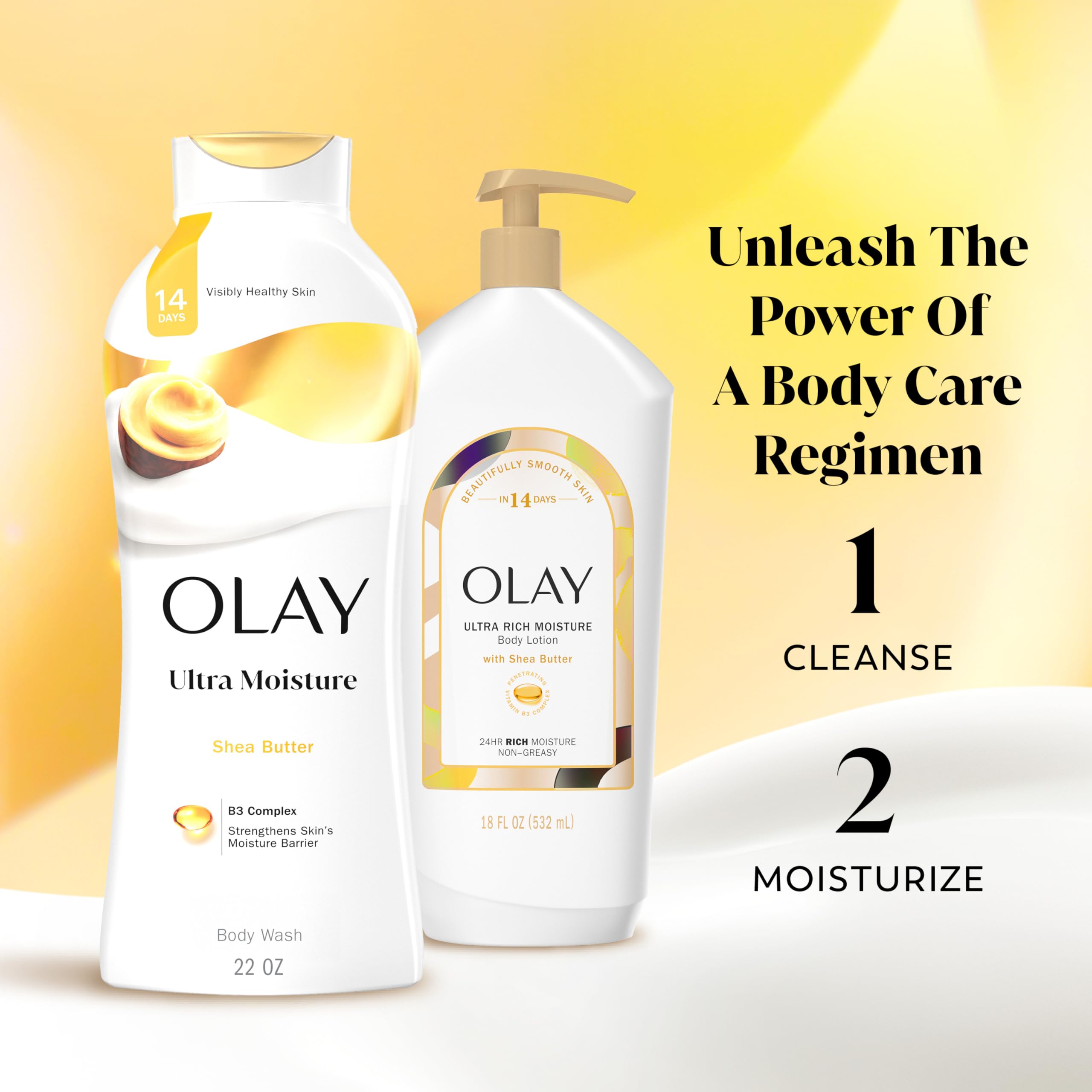 Nettoyage doux qui respecte la peau avec Olay Gel Douche