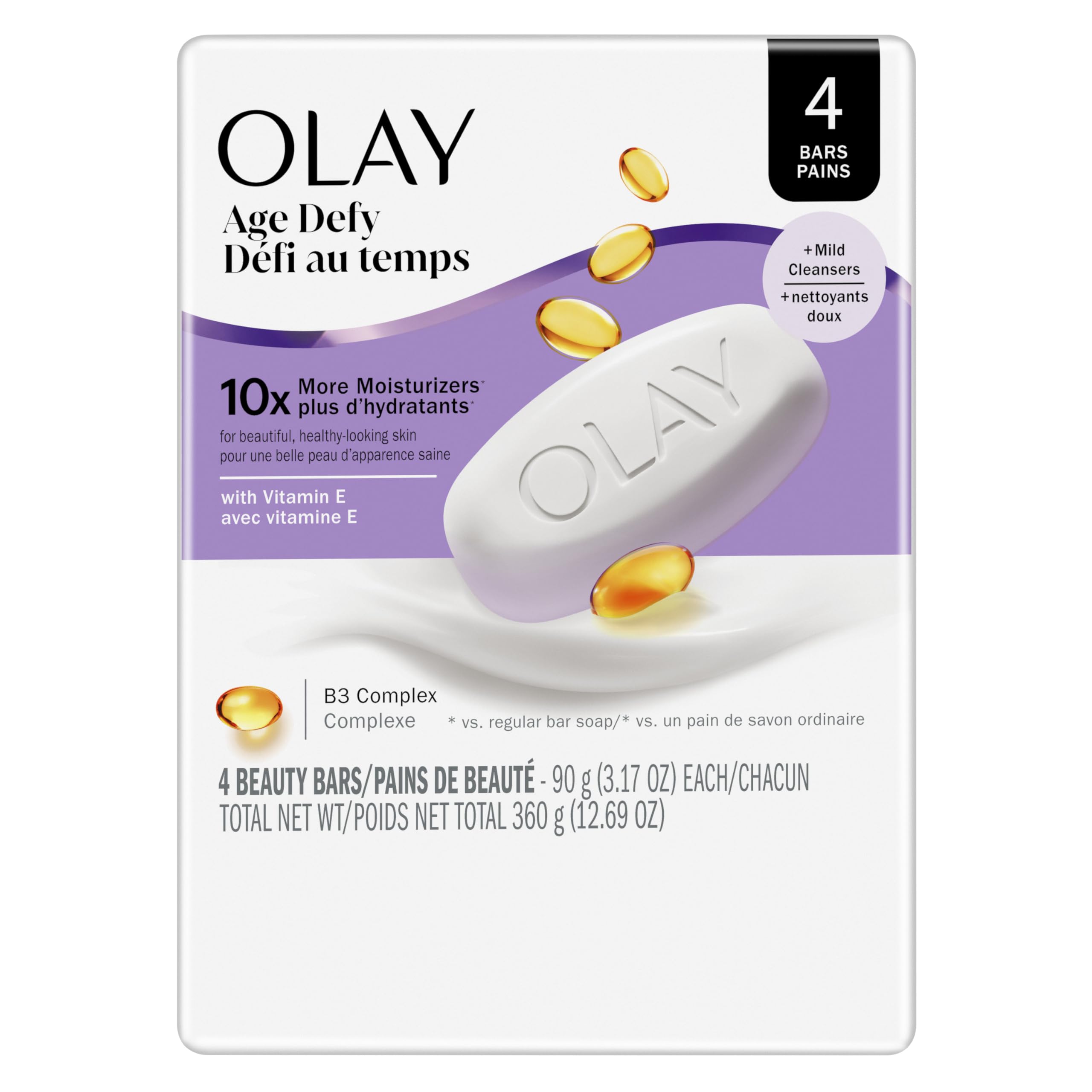Olay Beauty Bar: mousse crèmeuse anti-âge pour hydratation quotidienne.