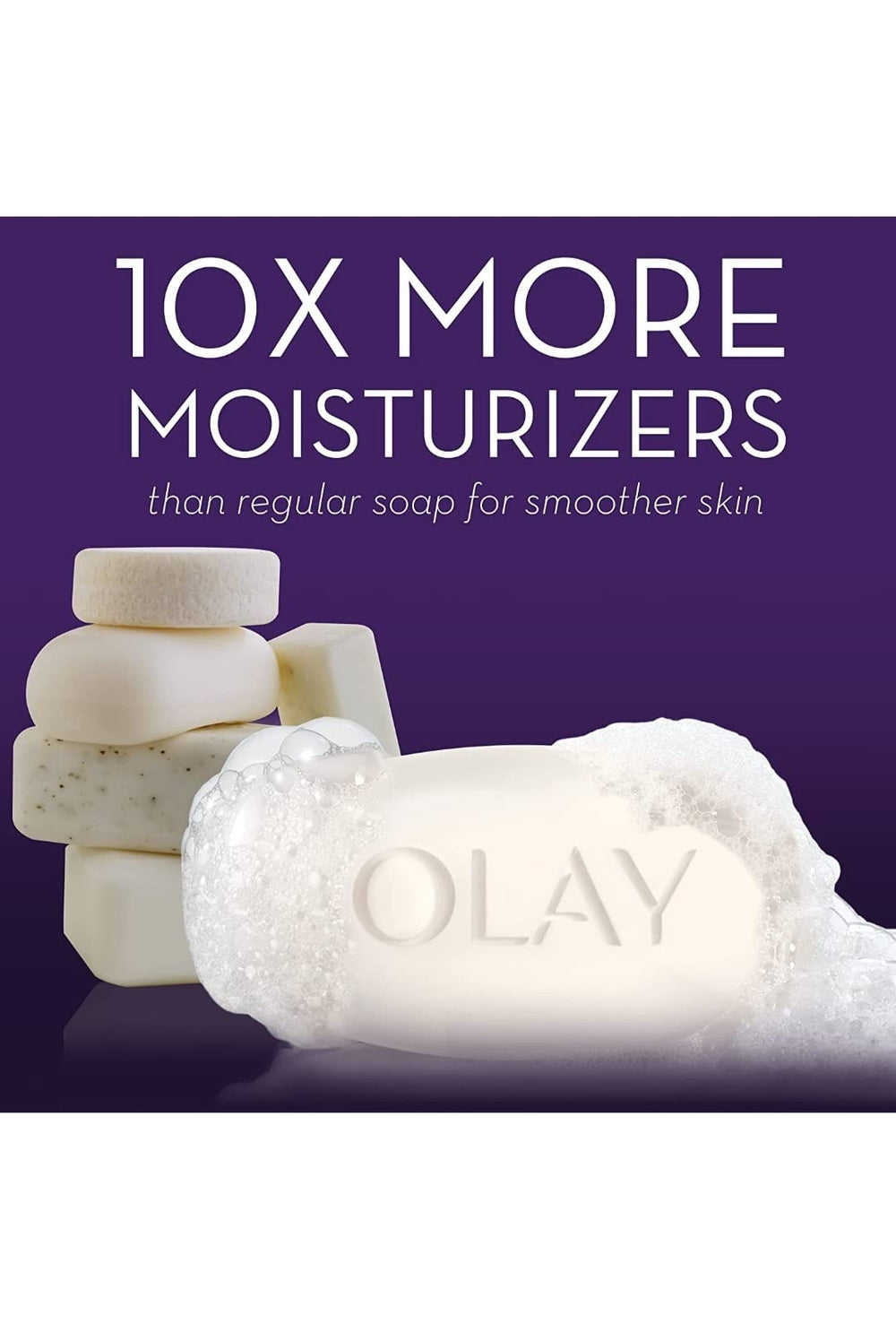Boîte Olay de 12 barres, format économique pour routine hydratante.