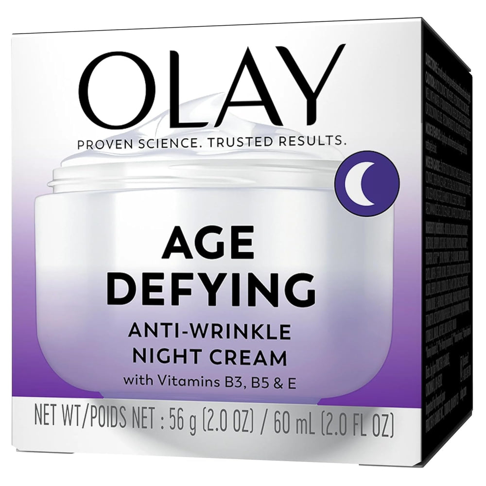 Olay Crème Nuit Anti-Rides – Pores non comédogènes: formulation légère