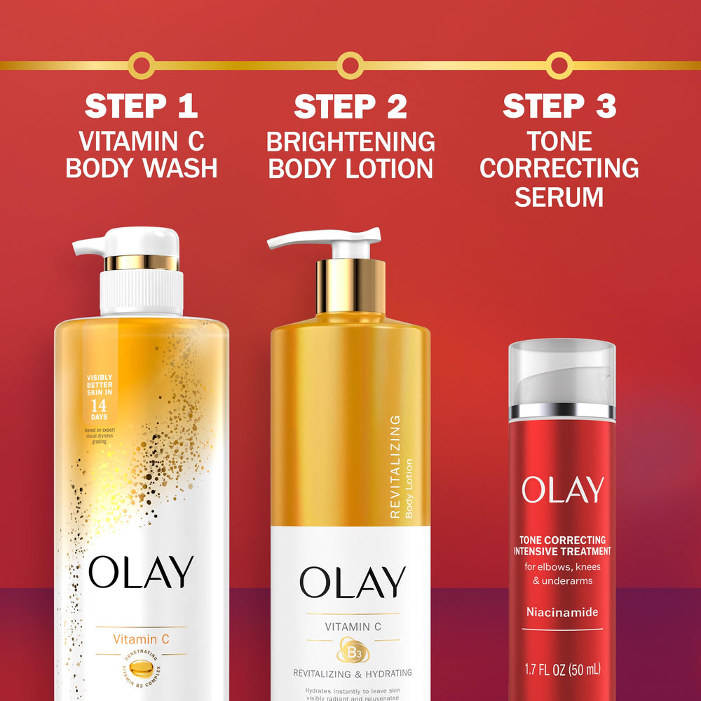Olay Crème correction tonale – teint unifié après utilisation.