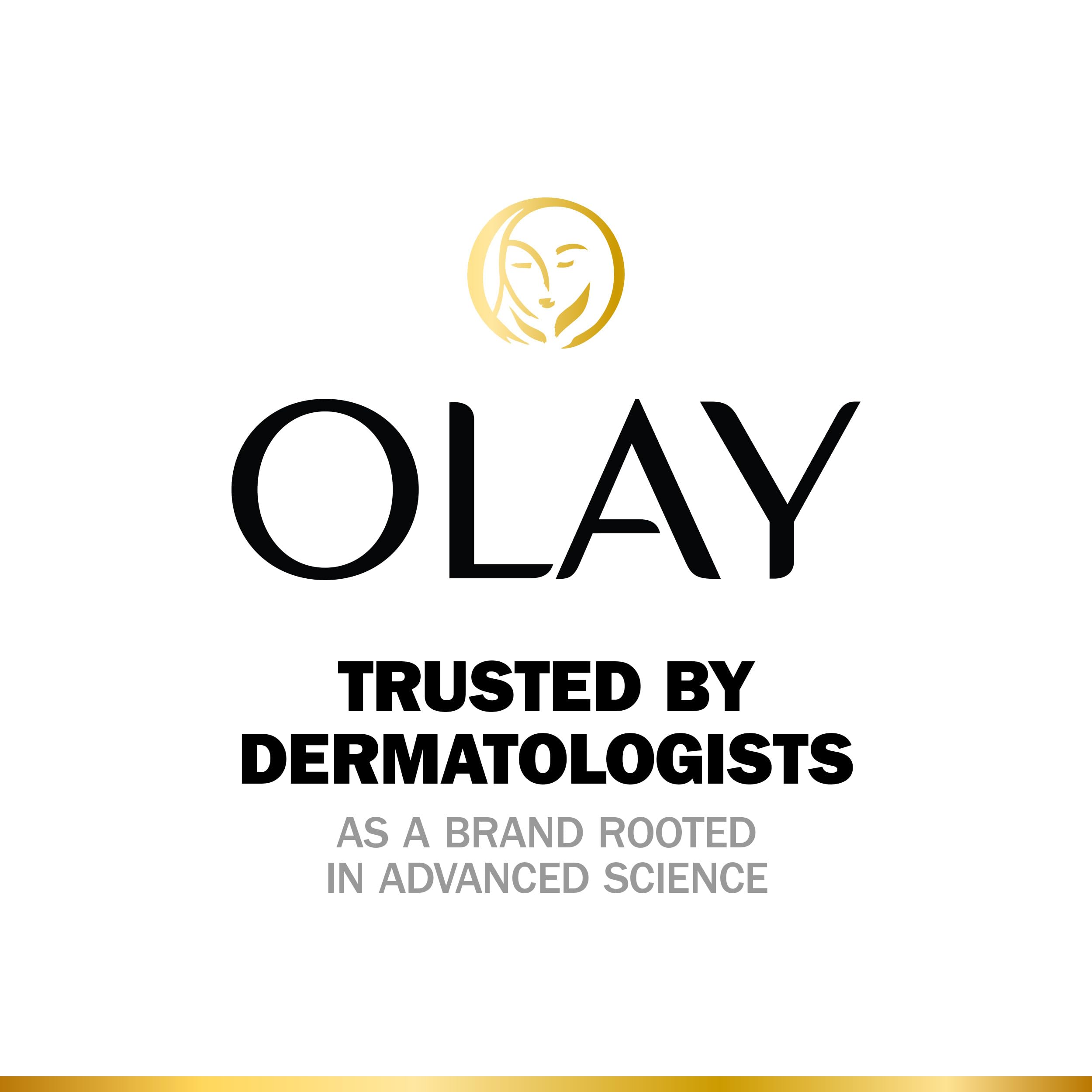 Crème yeux sans parfum Olay offrant hydratation durable.