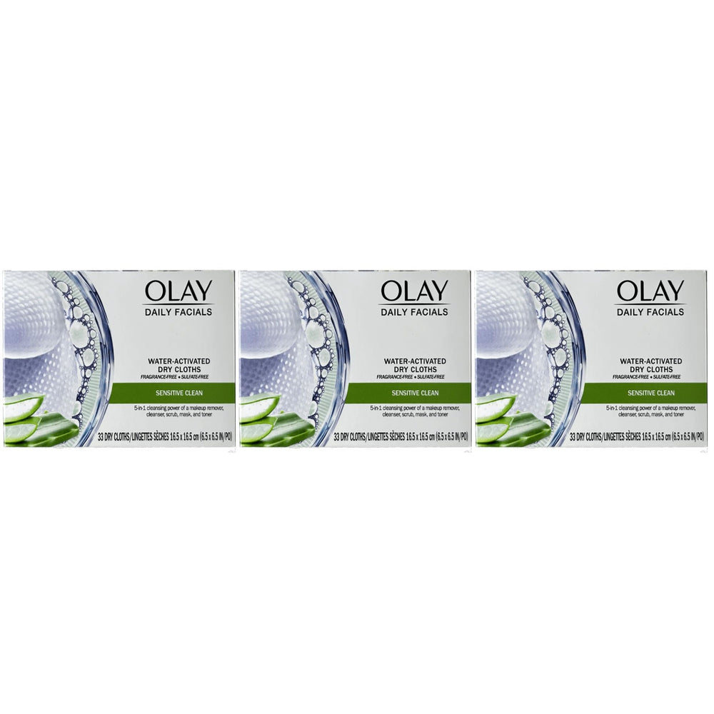 OLAY Daily Gentle Clean lingettes sèches faciles à emporter en voyage.