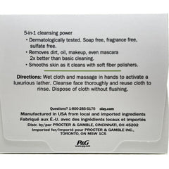 OLAY Daily Gentle Clean texture douce aide à déloger résidus.