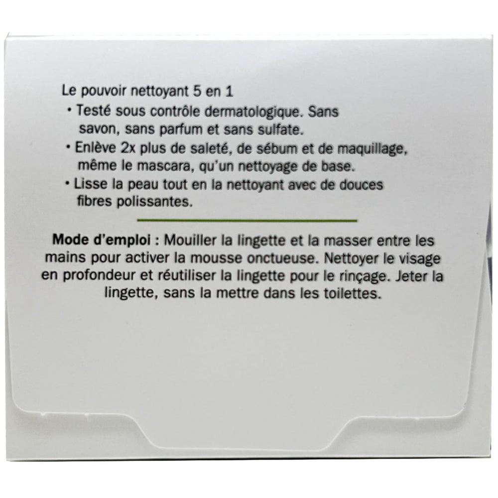 OLAY Daily Gentle Clean visage après usage laisse peau propre et douce.
