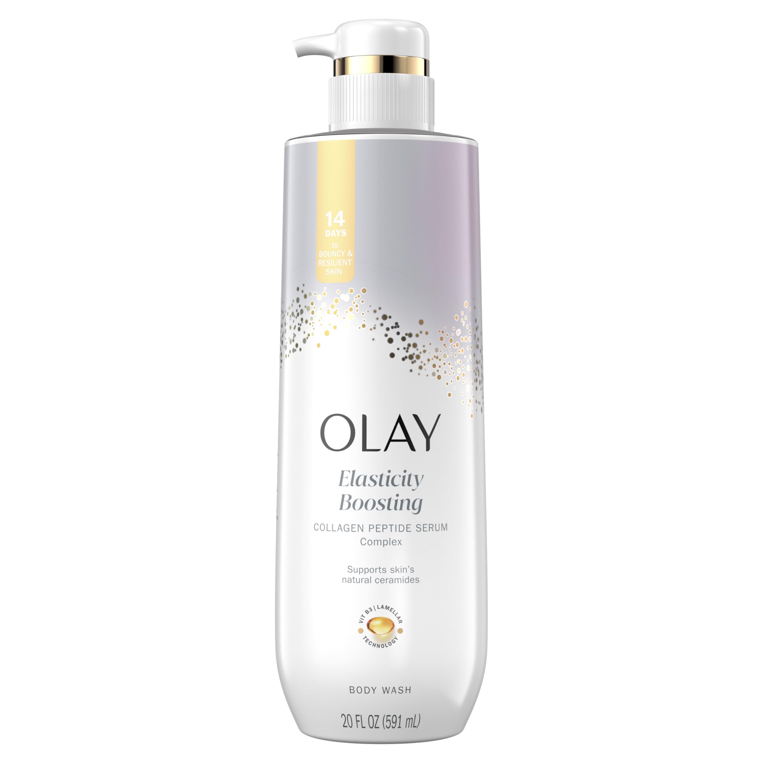 Bouteille Olay Douche Corps prête pour une hydratation quotidienne.
