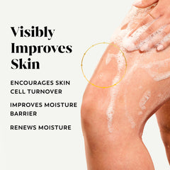 Mousse crèmeuse d'Olay Douche Corps pour une sensation nourrissante.