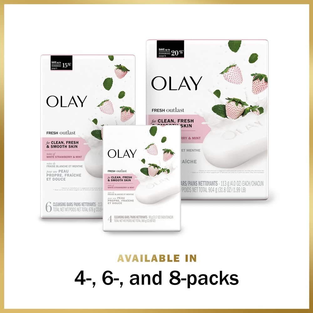 Parfum frais fraise blanche et menthe d’Olay Fresh Outlast