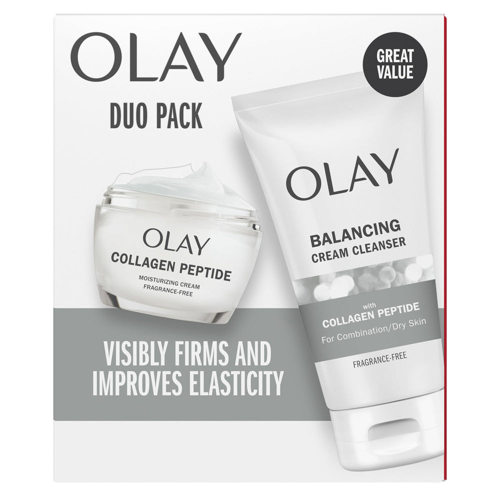 Olay Pack Duo Collagène Peptide: hydratation 24h et peau prête à absorber les actifs