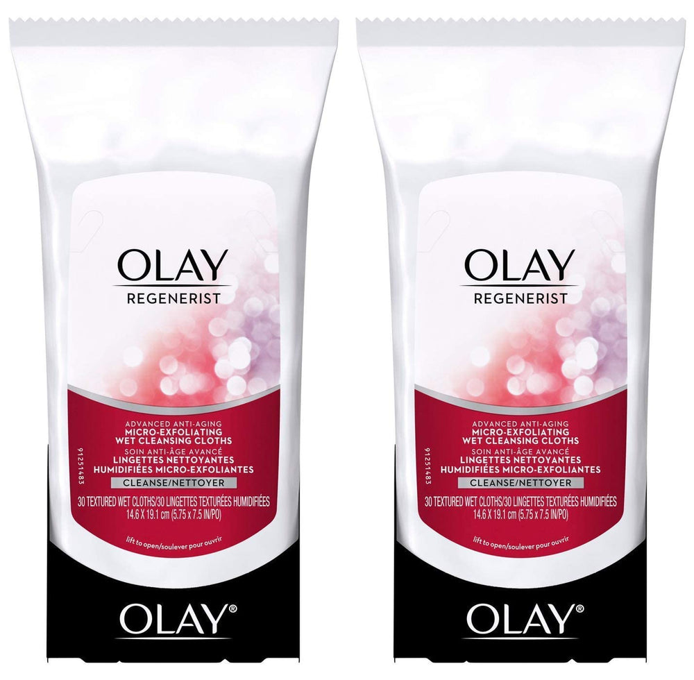 OLAY Regenerist cleansing cloths remove makeup and impurities for refreshed skin