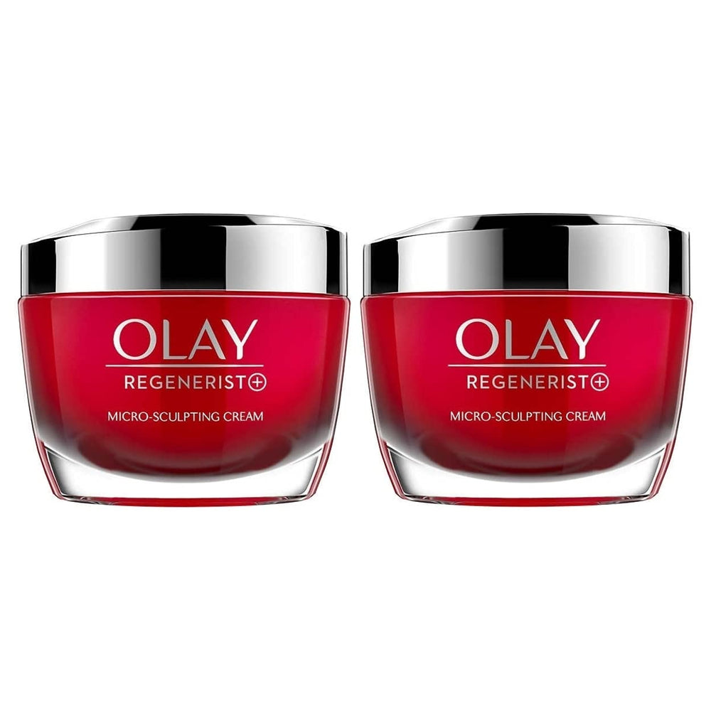 Olay Regenerist pack de deux bouteilles, hydratation et nourrissement quotidien de la peau.