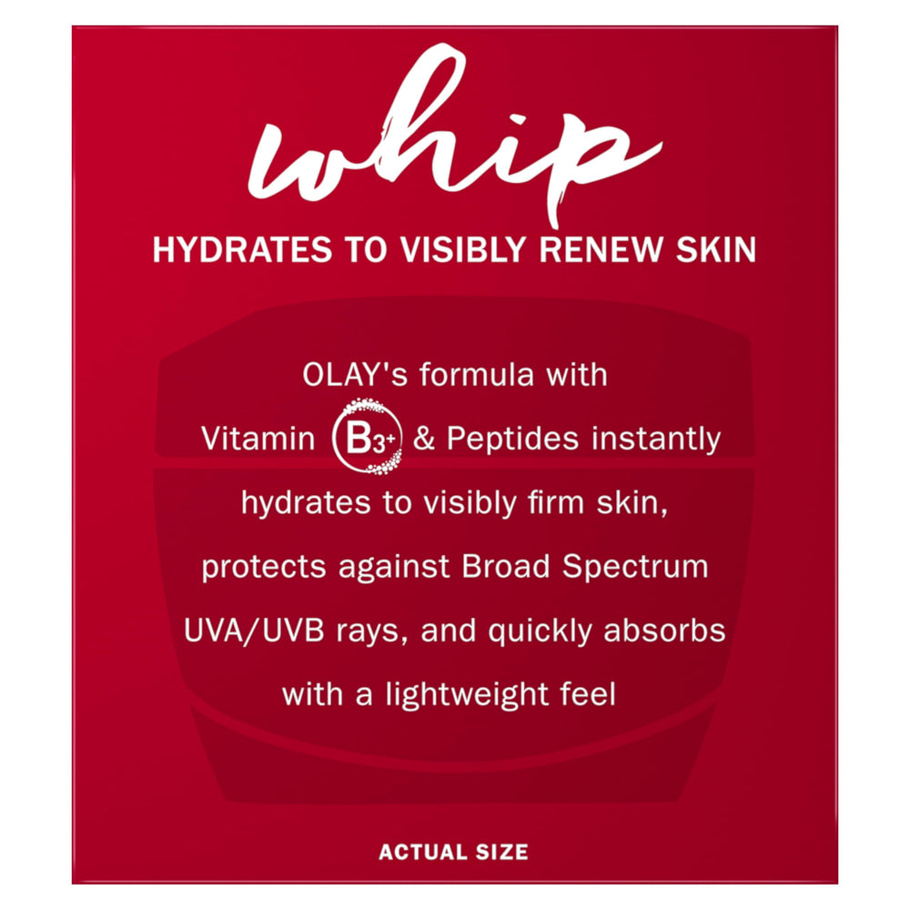 Olay Regenerist Whip absorption immédiate révèle peau plus lisse.