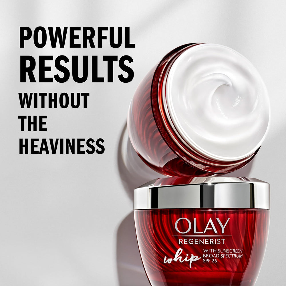 Olay Regenerist Whip bouteille 50 ml avec pompe pratique et SPF 25.