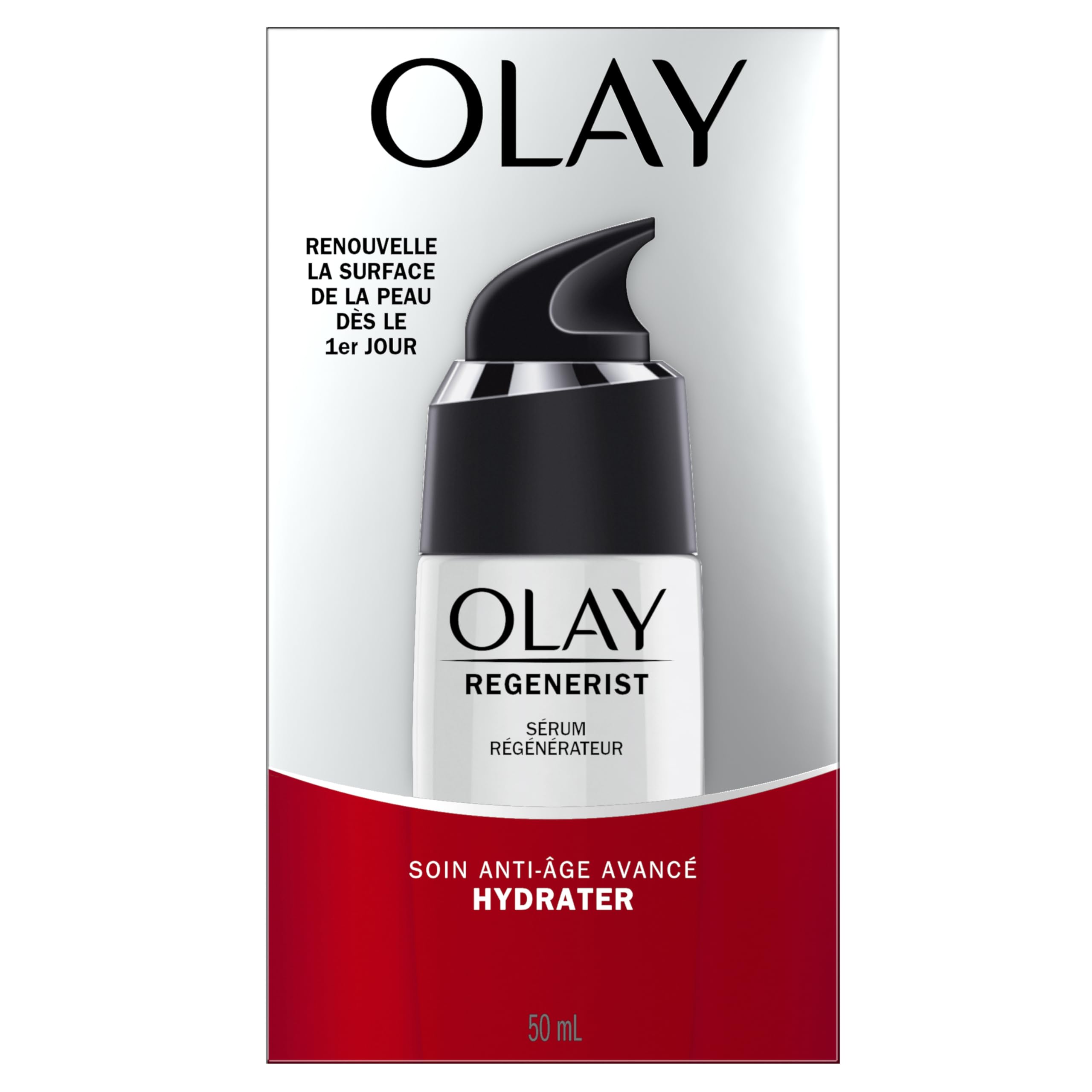 Olay Regenerist – régénération de l'épiderme et élasticité accrue.