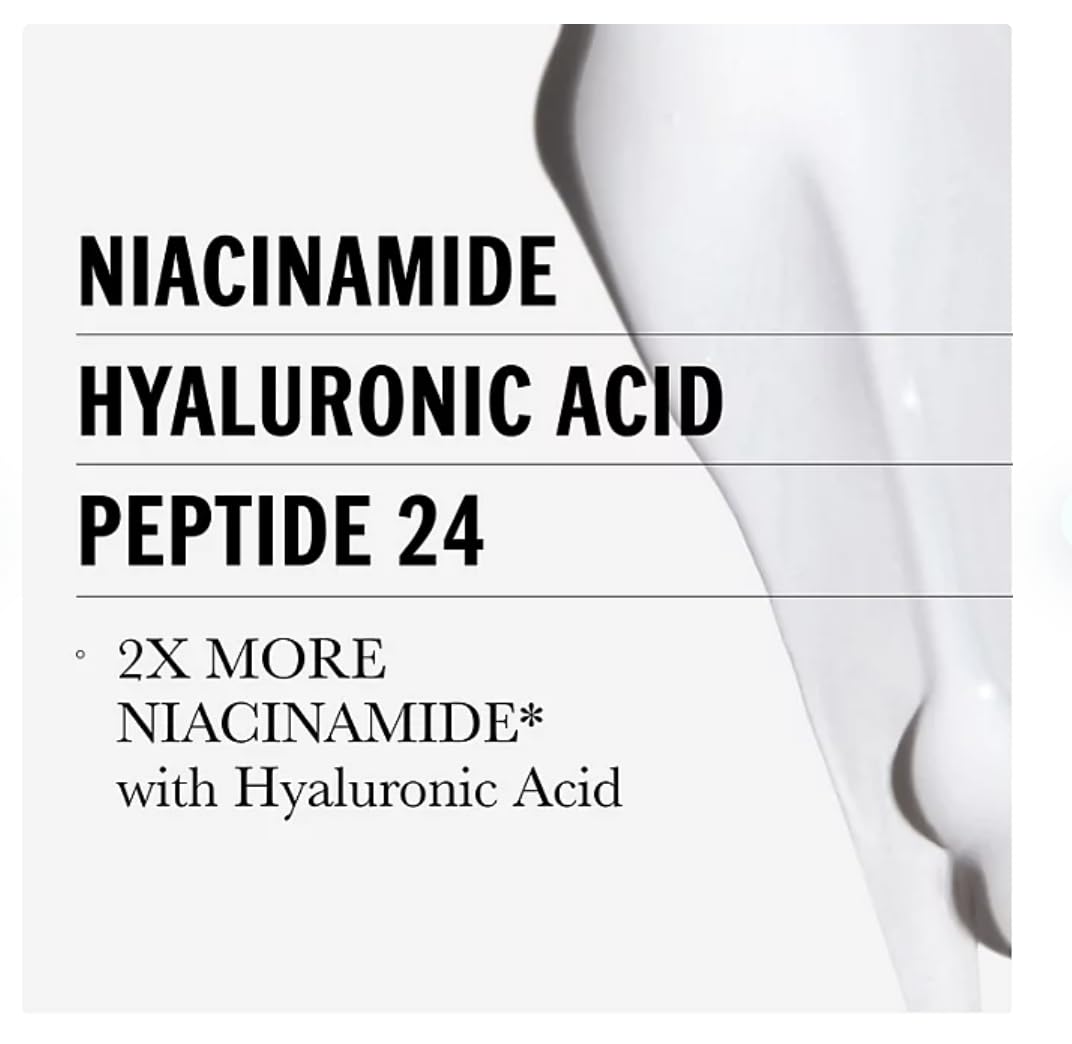 Olay Ultimate Ingrédients – Niacinamide, Acide Hyaluronique et Peptides pour hydratation durable autour des yeux.