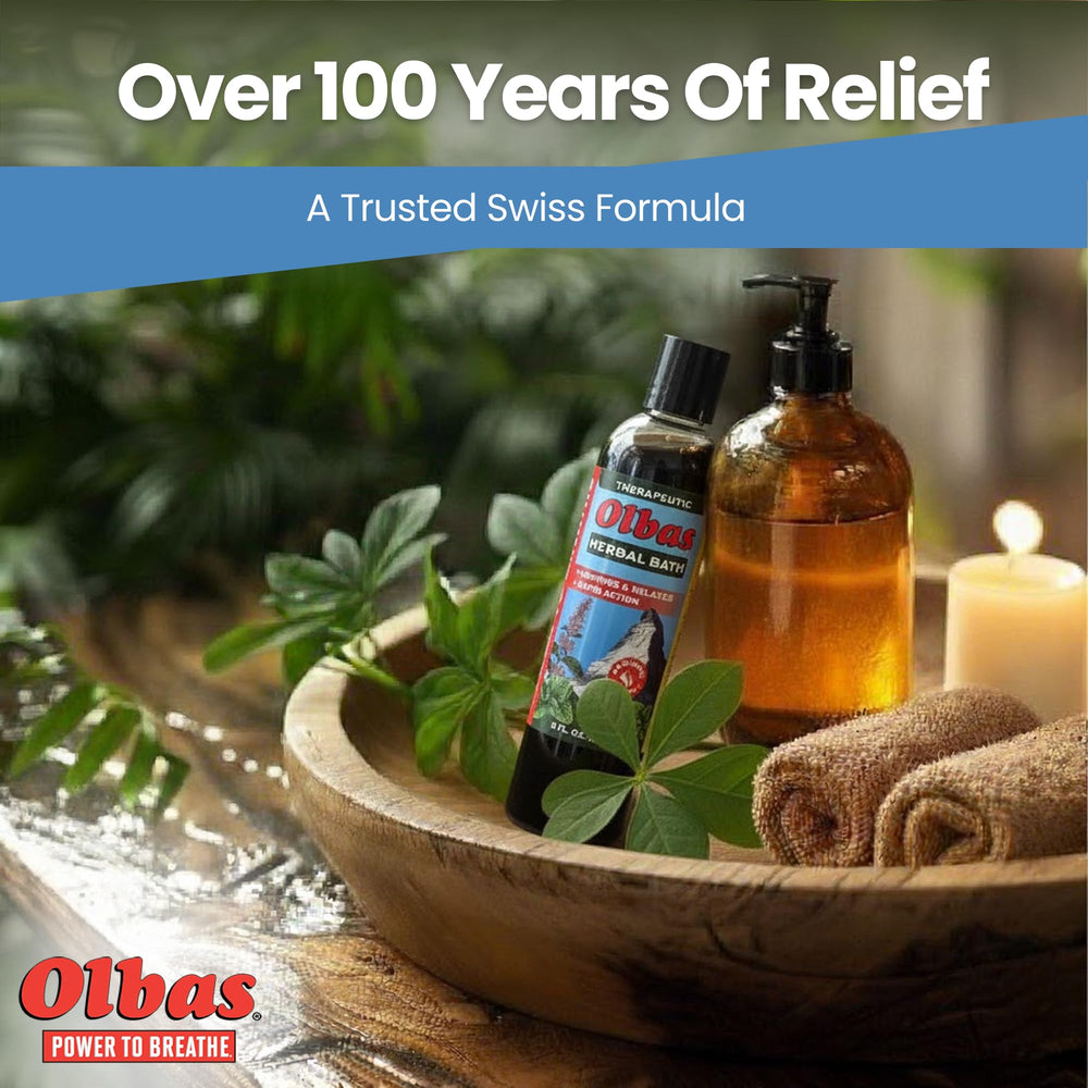 Olbas Bains Herbal : bain pratique pour le réconfort après le travail.