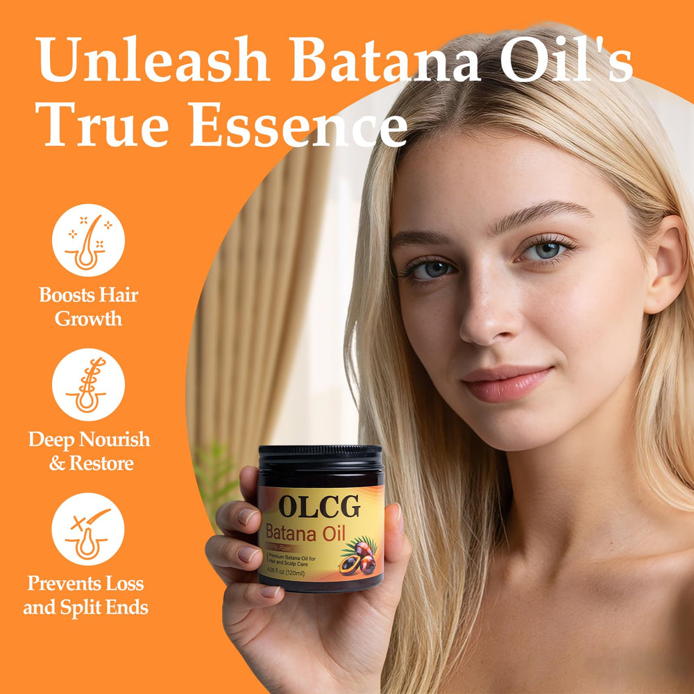 Cheveux plus brillants et lisses grâce à l hydratation naturelle d OLCG Batana