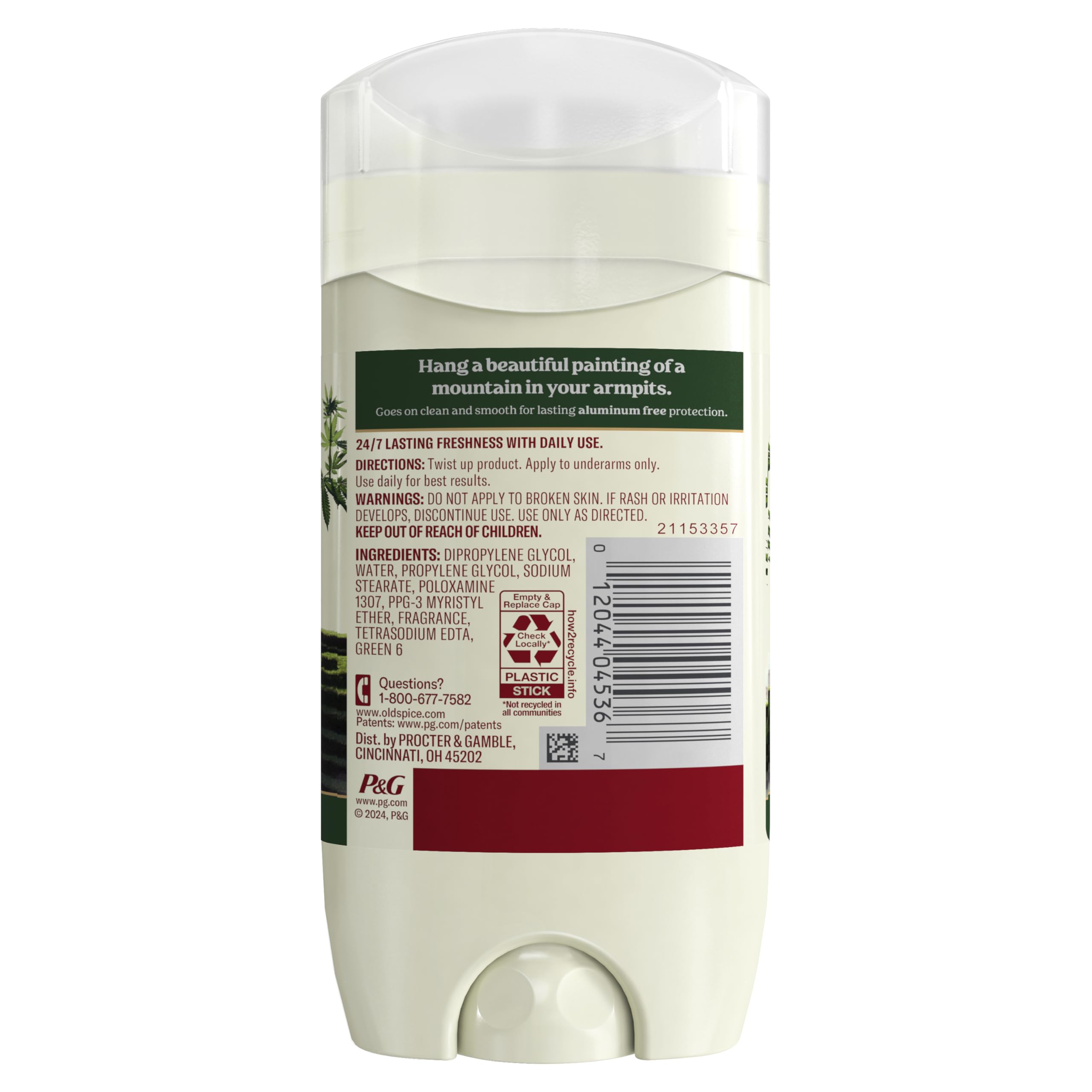 Old Spice Alpine utilisation-extérieure après sport