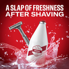 Old Spice Après-Rasage Original rafraîchit la peau après chaque rasage.