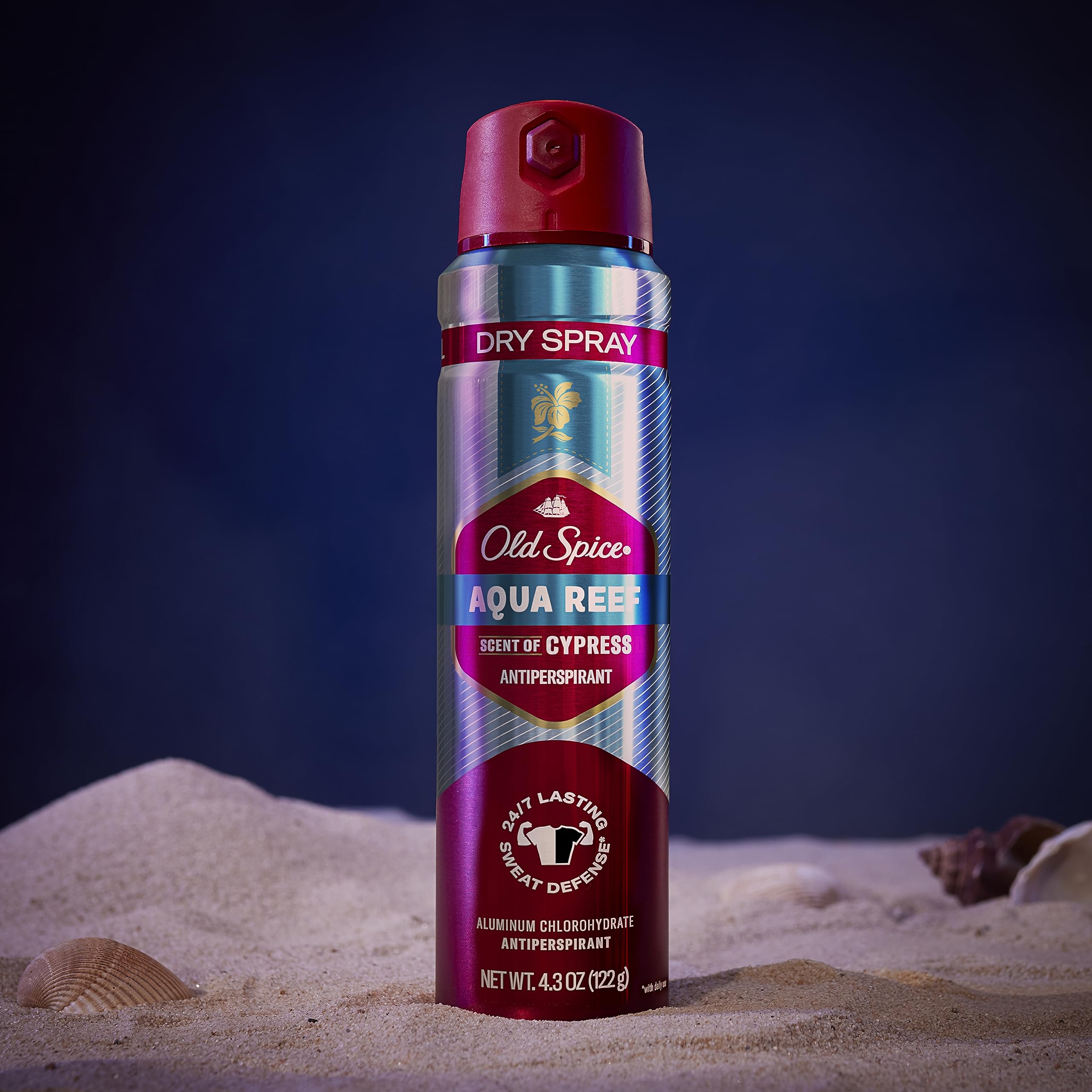Old Spice Aqua Reef: parfum cyprès pour une senteur marine délicate.