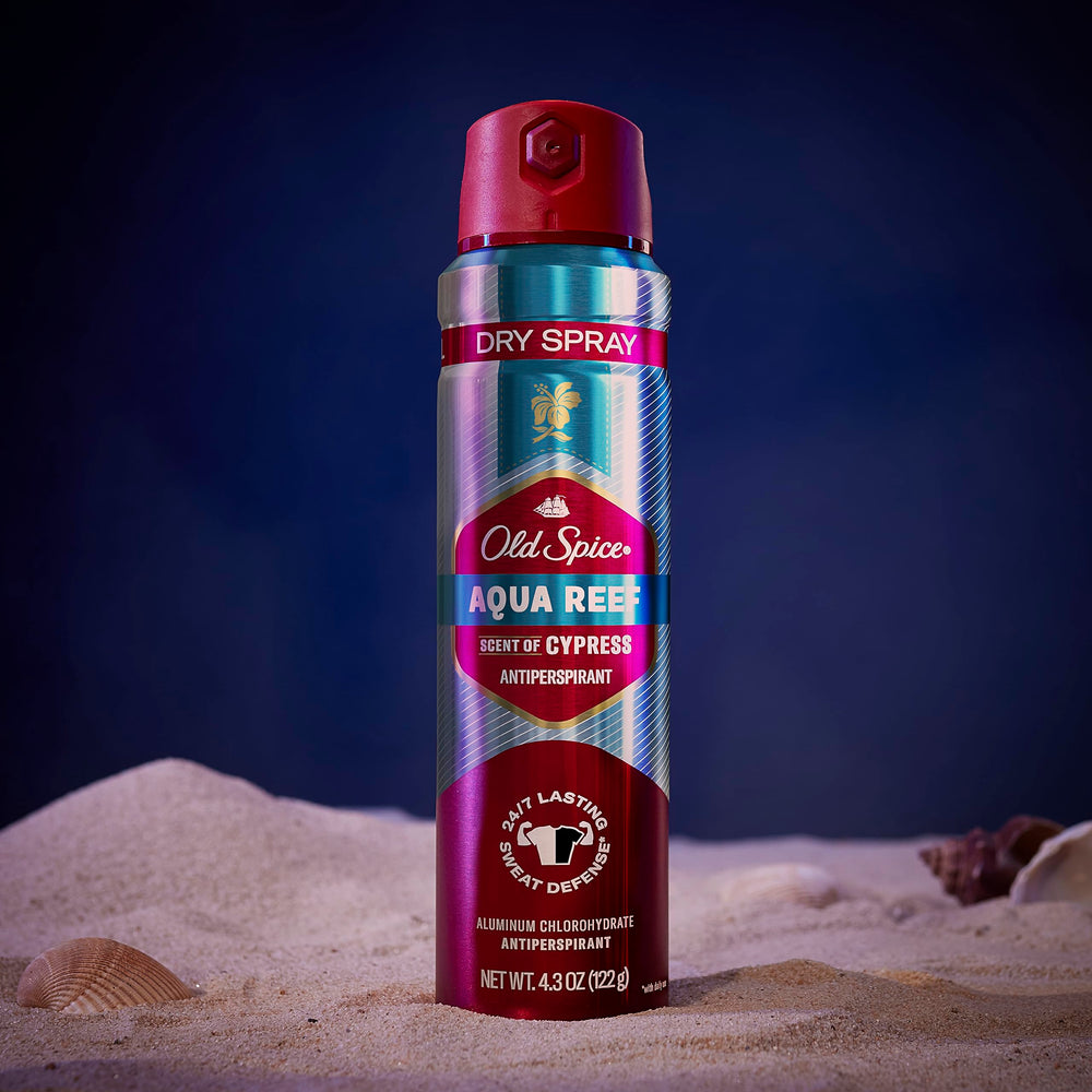 Old Spice Aqua Reef: parfum cyprès pour une senteur marine délicate.