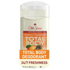 Old Spice baton-deodorant-corps-entier-mandarine-santal : protection durable et parfum frais.
