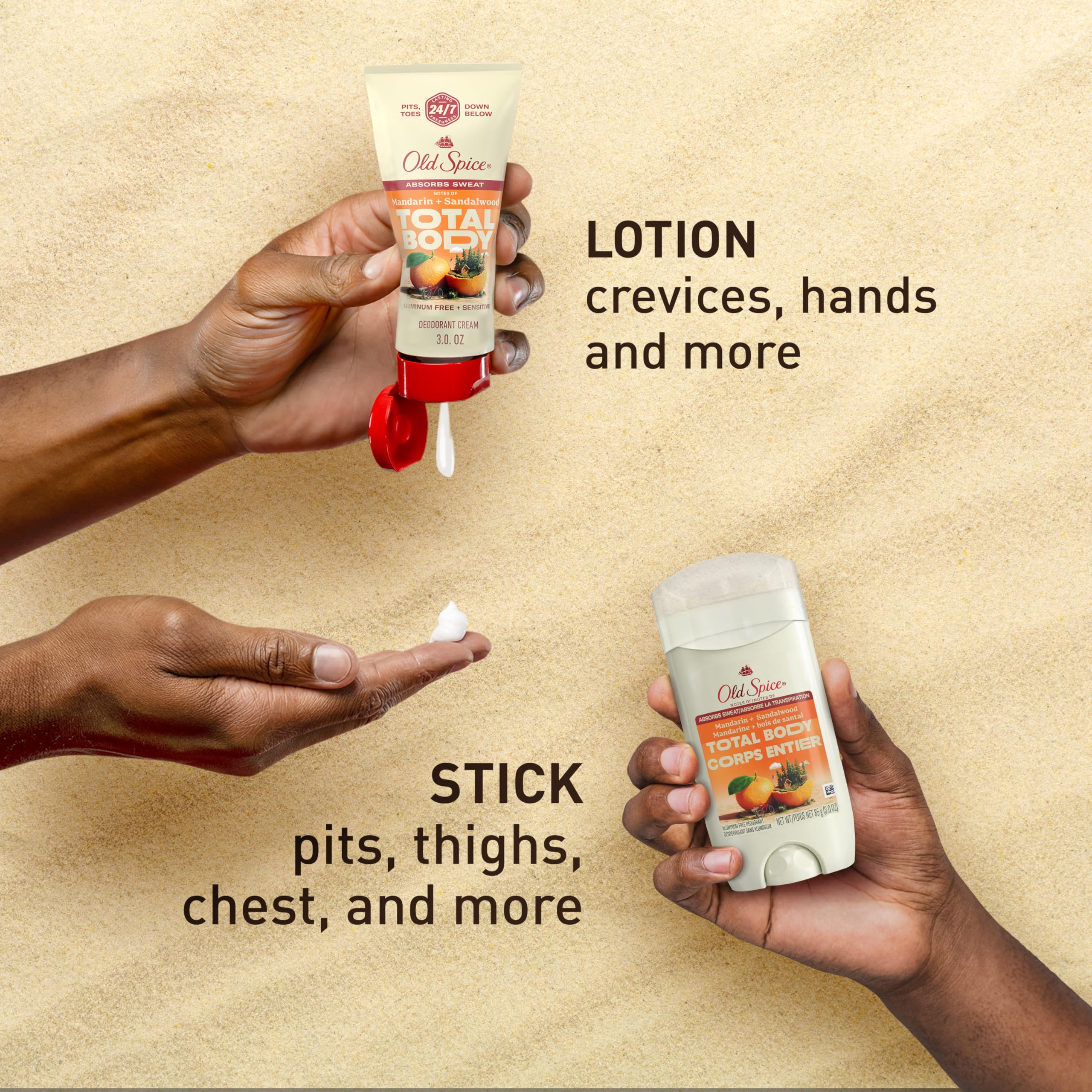 Old Spice baton-deodorant-sans-aluminium-et-colorants : sécurité et douceur pour la peau.