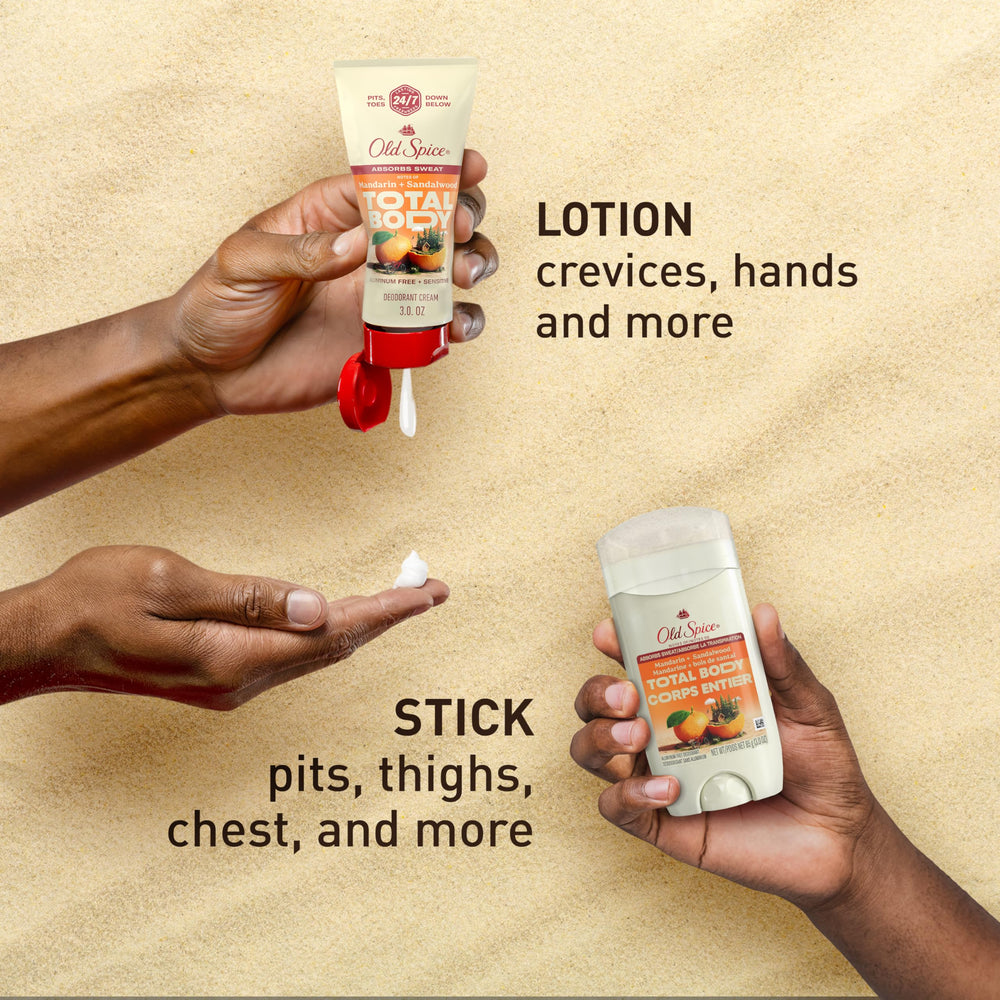 Old Spice baton-deodorant-sans-aluminium-et-colorants : sécurité et douceur pour la peau.