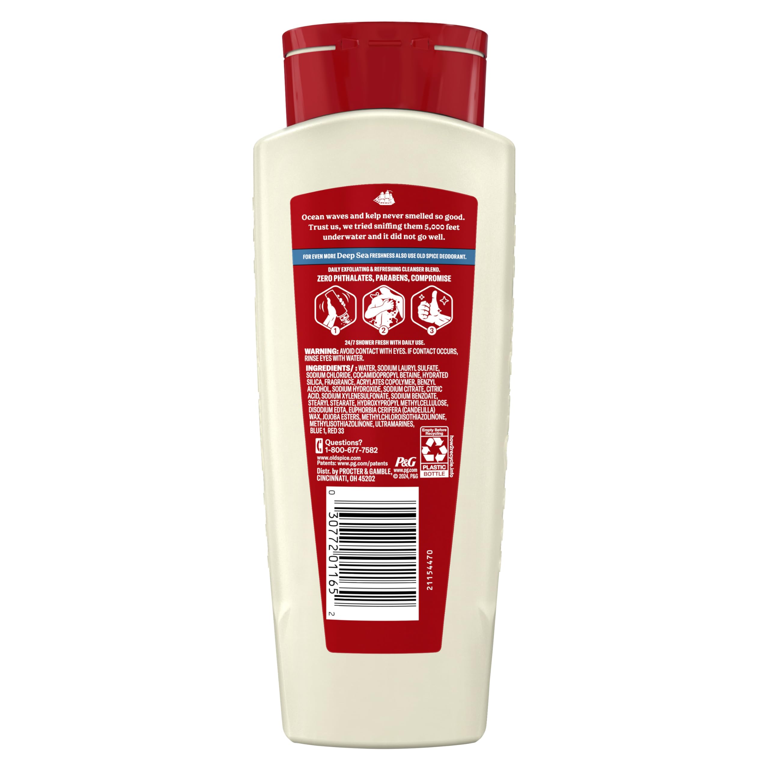 Bouteille Old Spice prête à l'emploi sous la douche