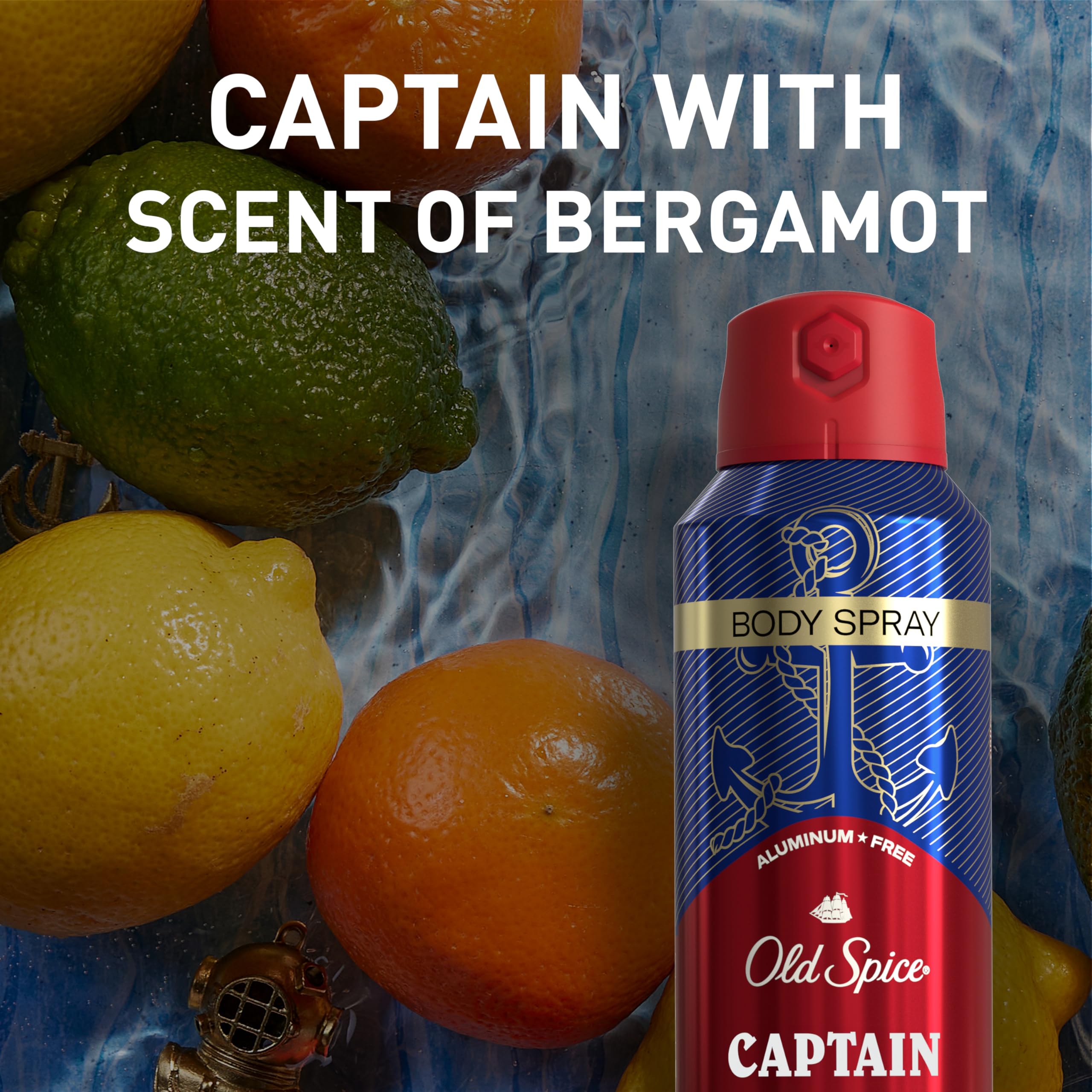 Old Spice Captain senteur fraîche, esprit vivifié toute la journée.