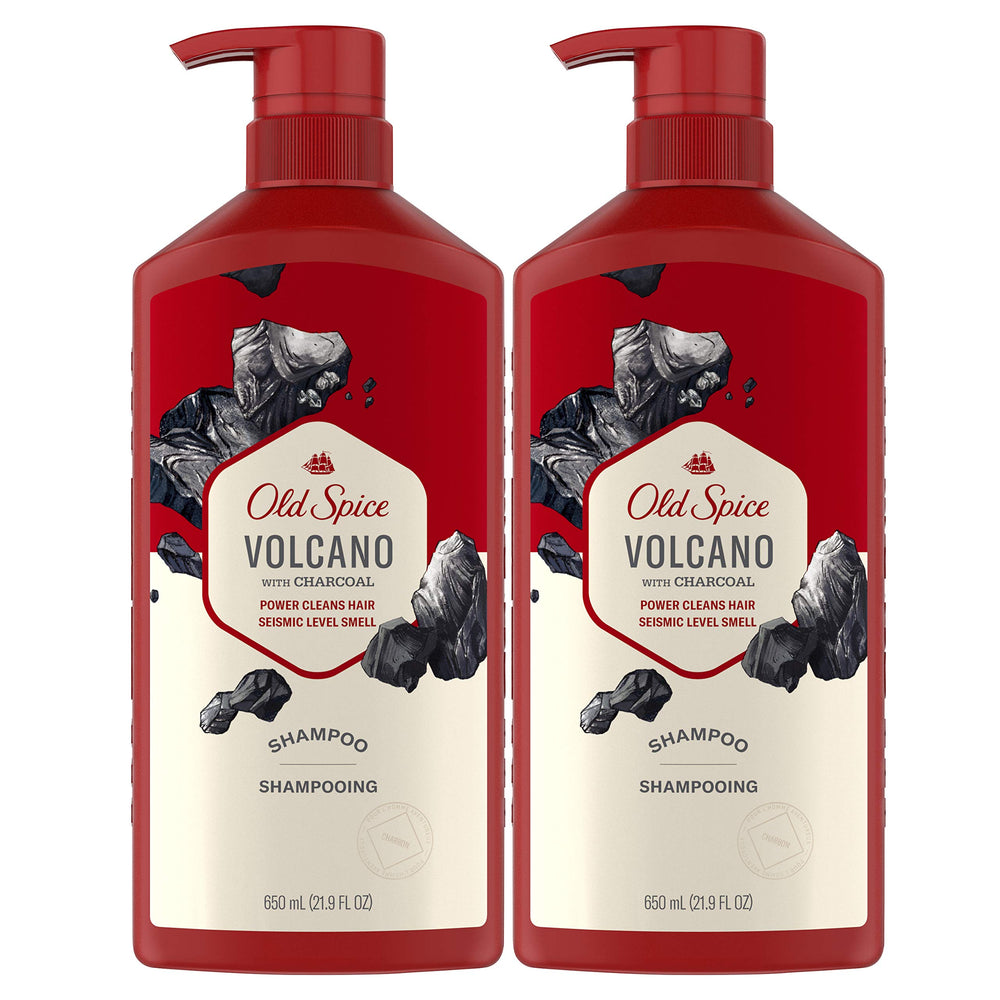 Old Spice Charbon Shampoing pour homme, bouteille élégante offrant une sensation de propreté durable.