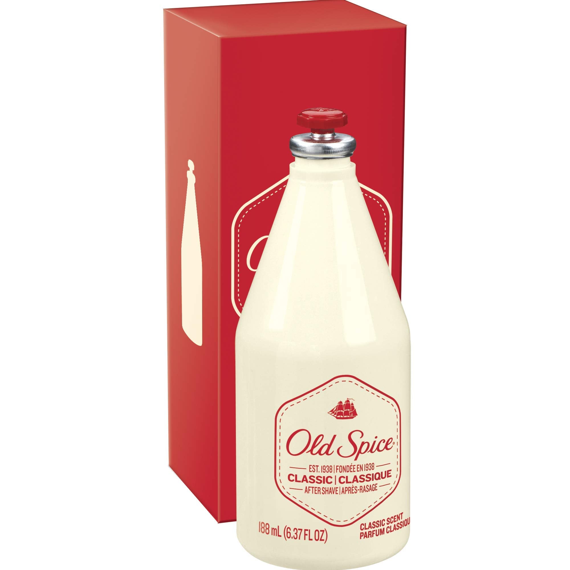 Old Spice Classic Après-Rasage - application rapide pour une sensation rafraîchissante.