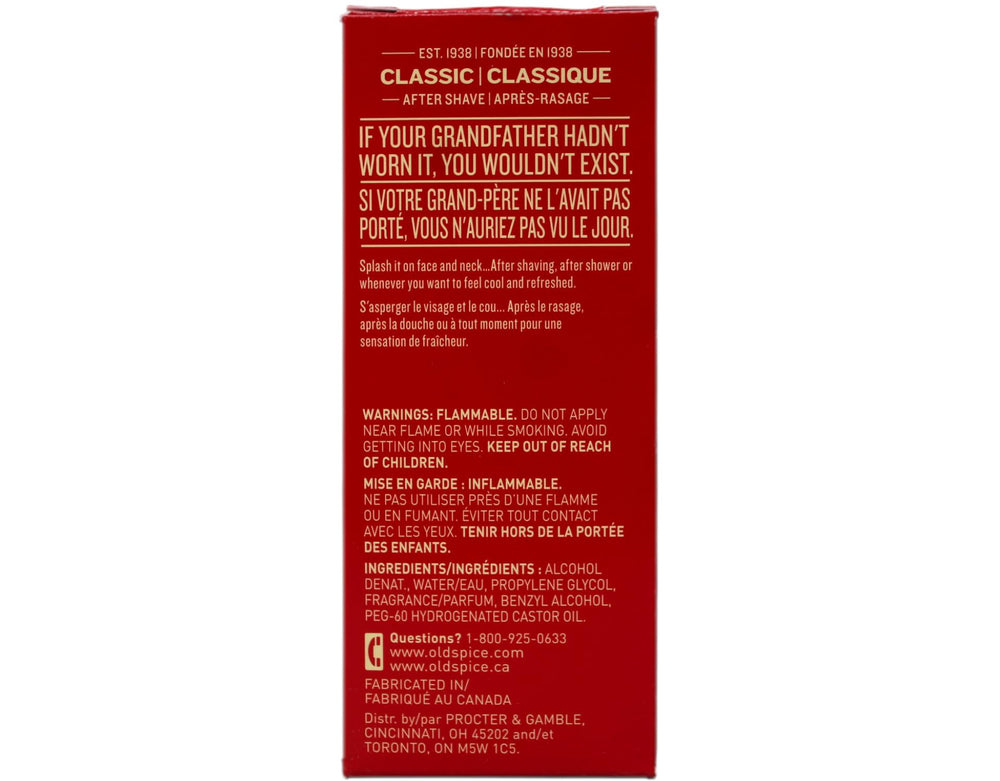 Old Spice Classic, emballage duo pratique pour une routine post-rasage fiable.