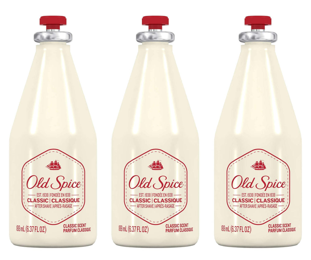 Old Spice Classic Après-Rasage - étiquette rétro pour un look emblématique.