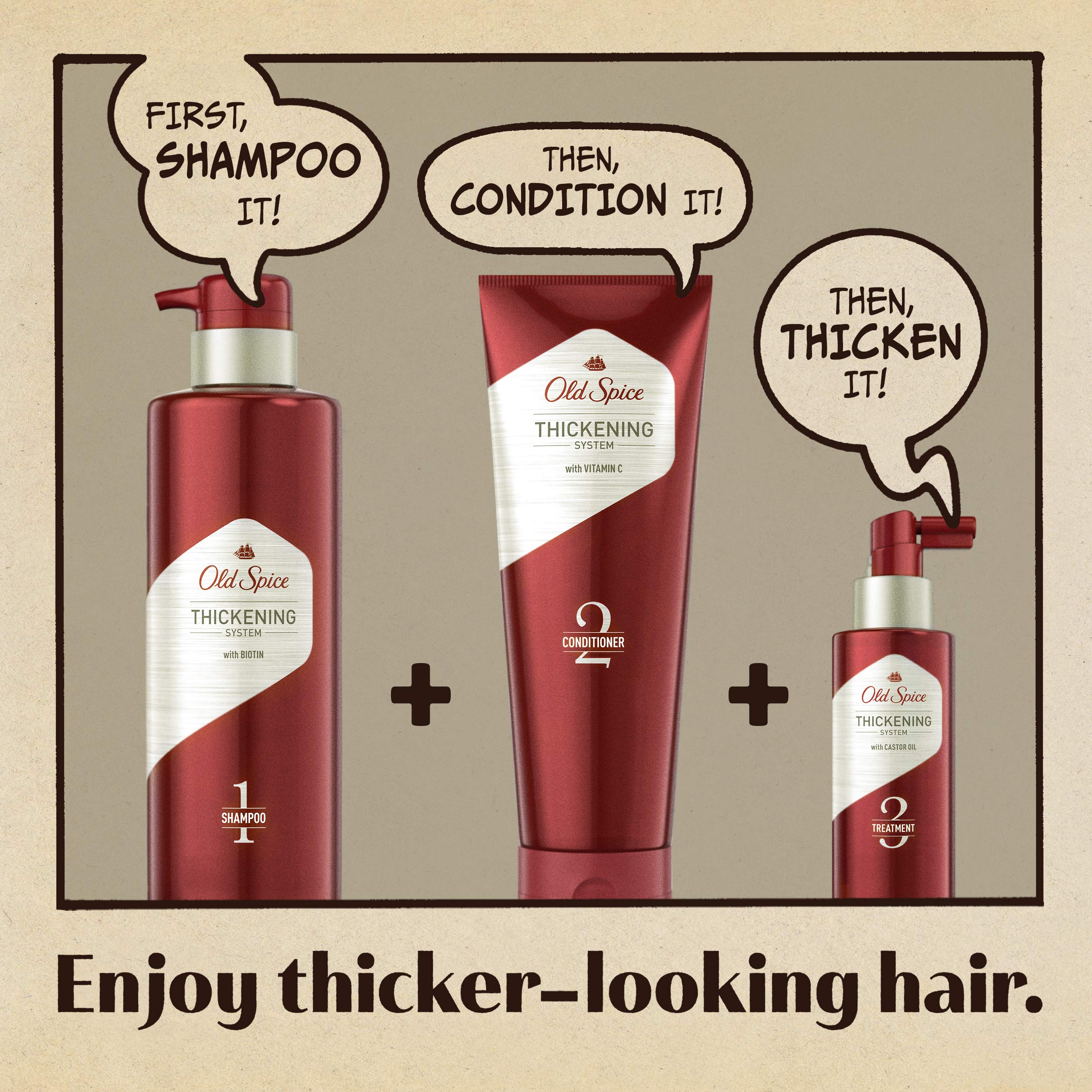 Old Spice appliquer sur cheveux mouilles, rinçage facile pour cheveux plus epais.