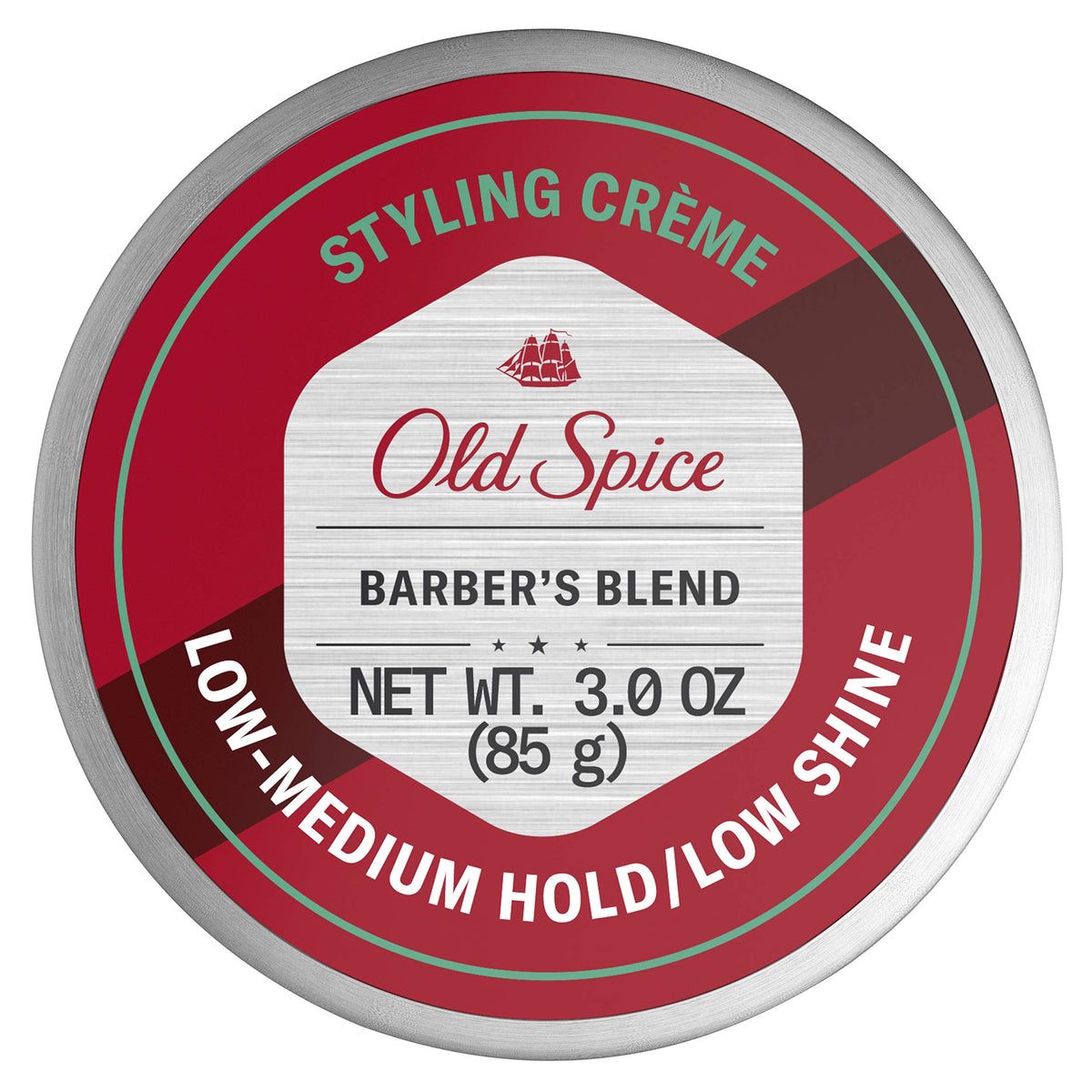 Old Spice creme coiffante Mélange du Barbier, galet 85 g, tenue naturelle et légère.