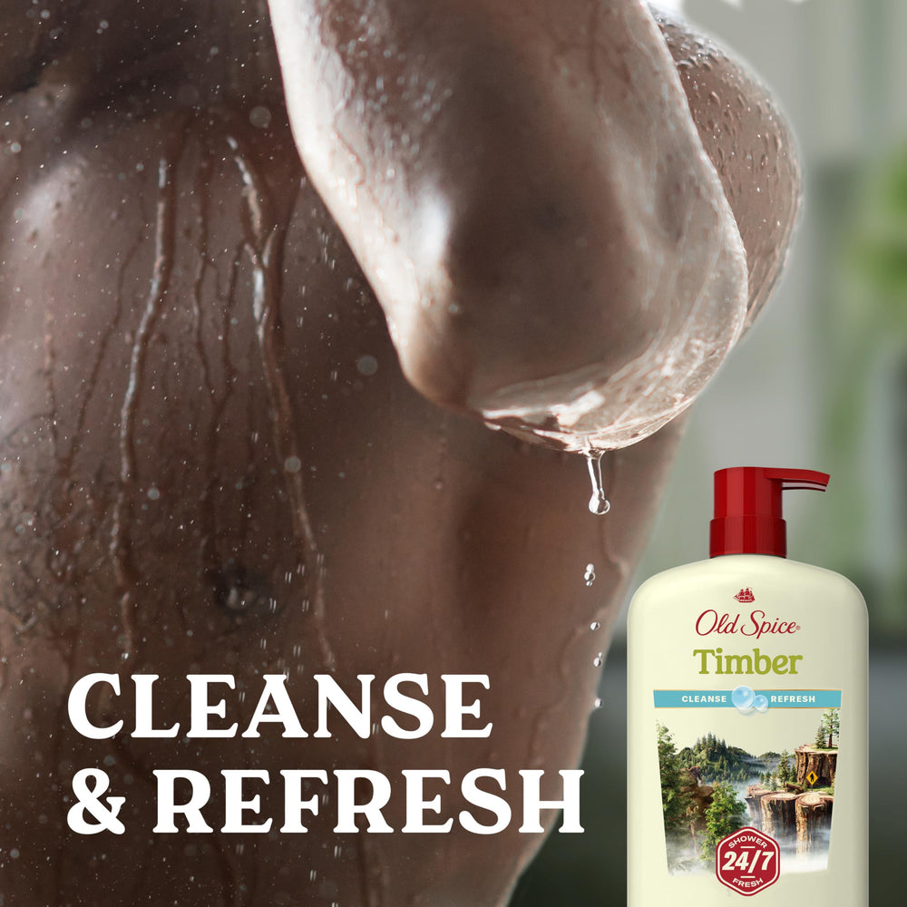 Old Spice Gel Douche Homme sillage bois santal, parfum boisé et réconfortant.