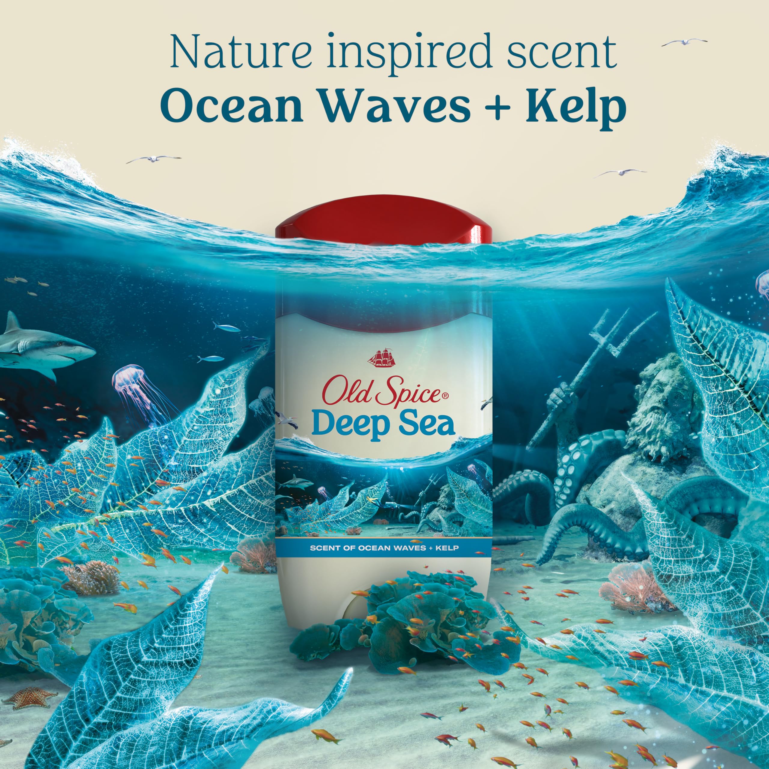 Old Spice Dry Feel emballage simple et pratique pour le quotidien.