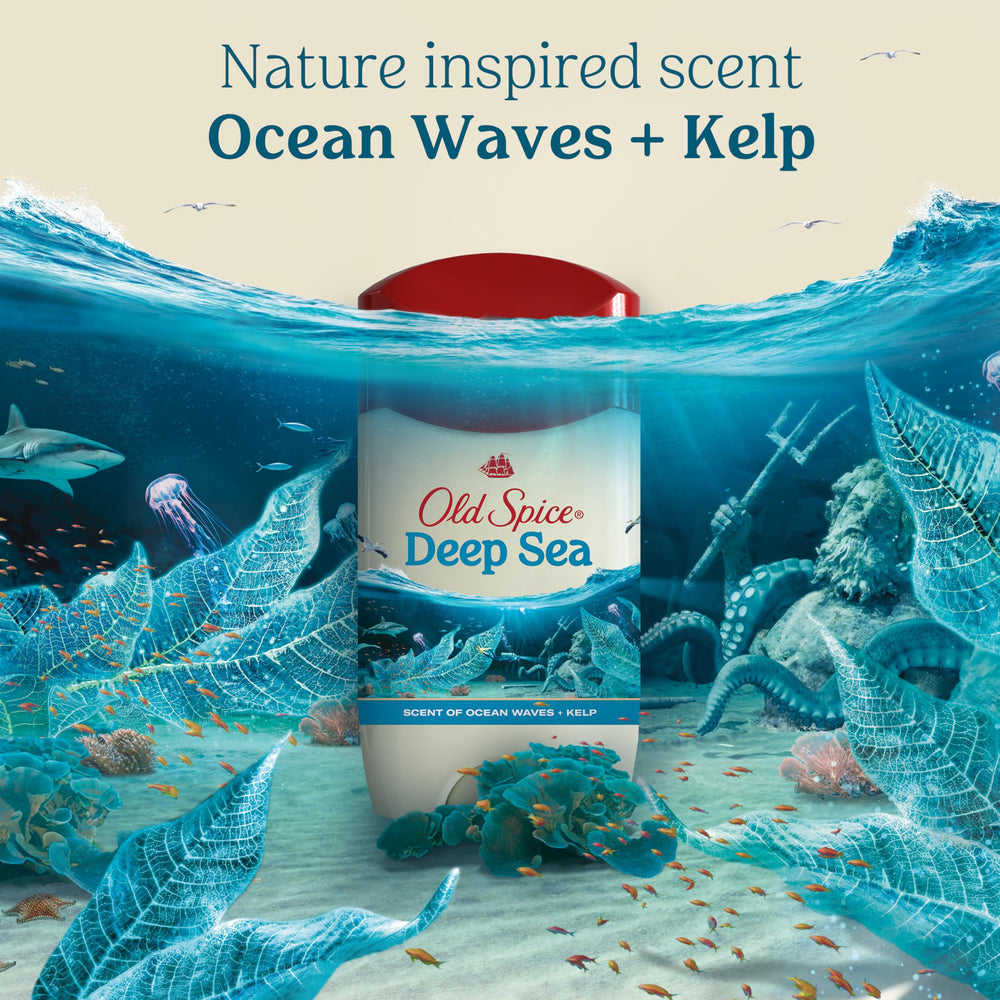 Old Spice Dry Feel emballage simple et pratique pour le quotidien.
