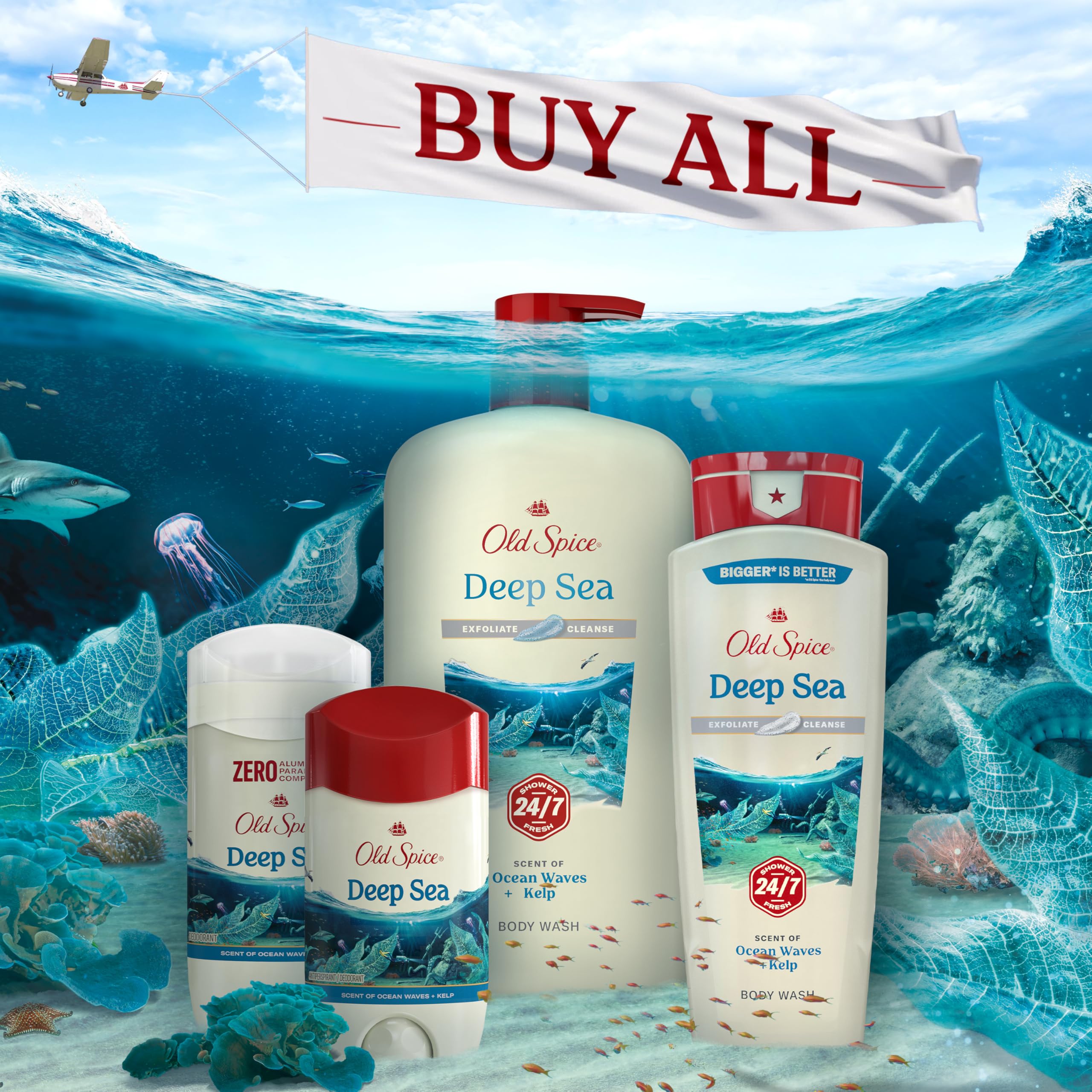 Old Spice Dry Feel flacons à emporter lors de vos voyages.