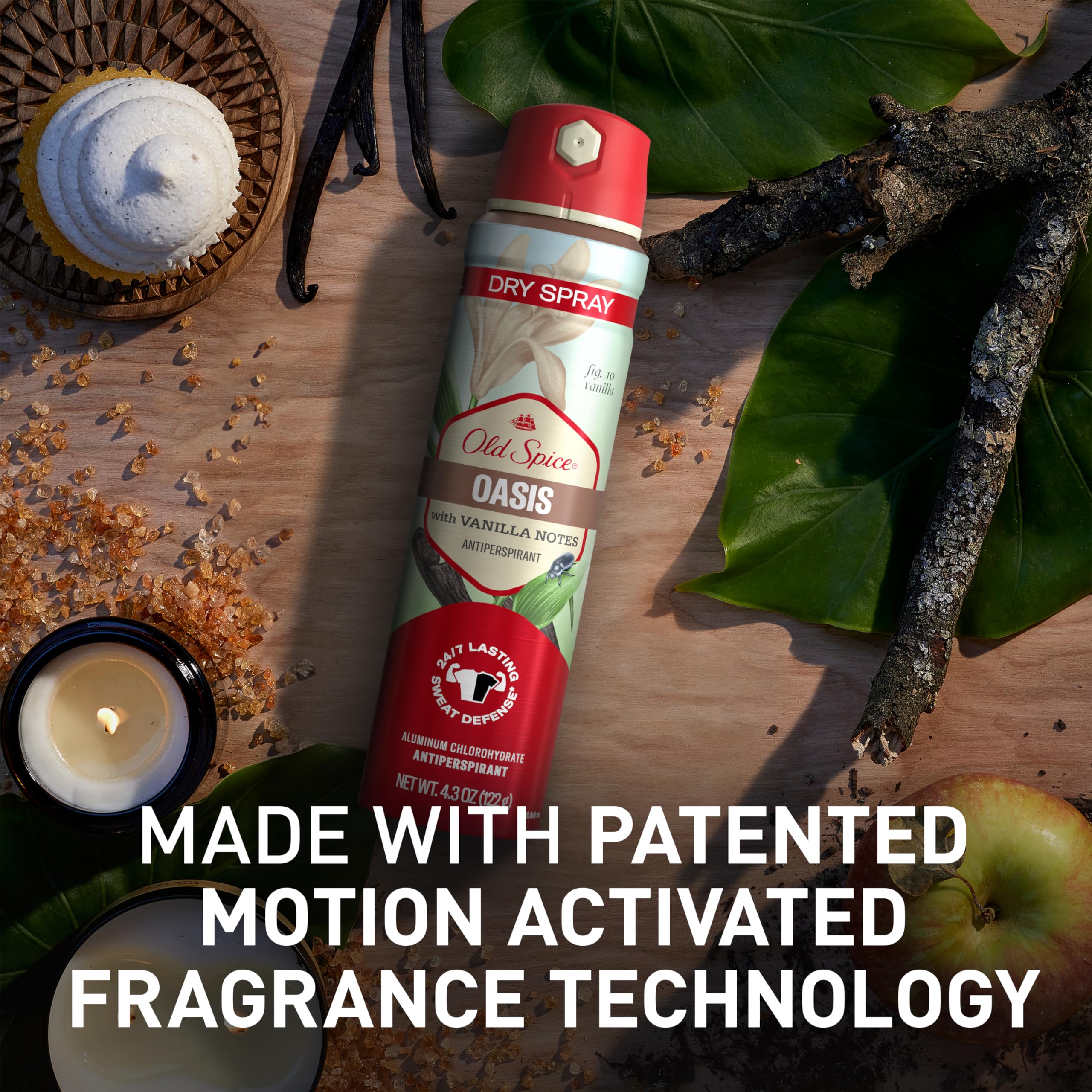 Protection 24h contre la sueur avec Old Spice Dry Spray.