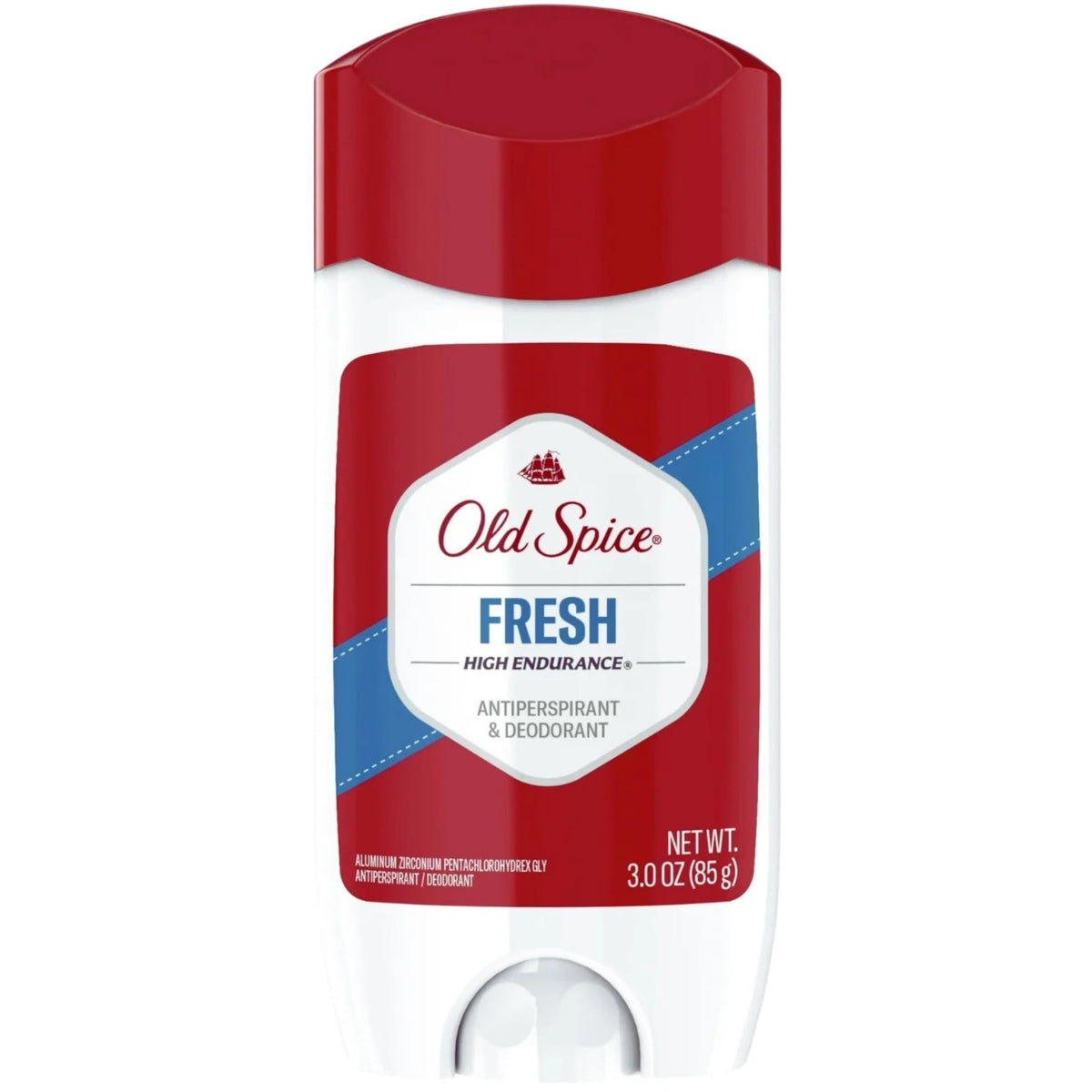 Old Spice Endurance invisible stick, application claire et protection durable.
